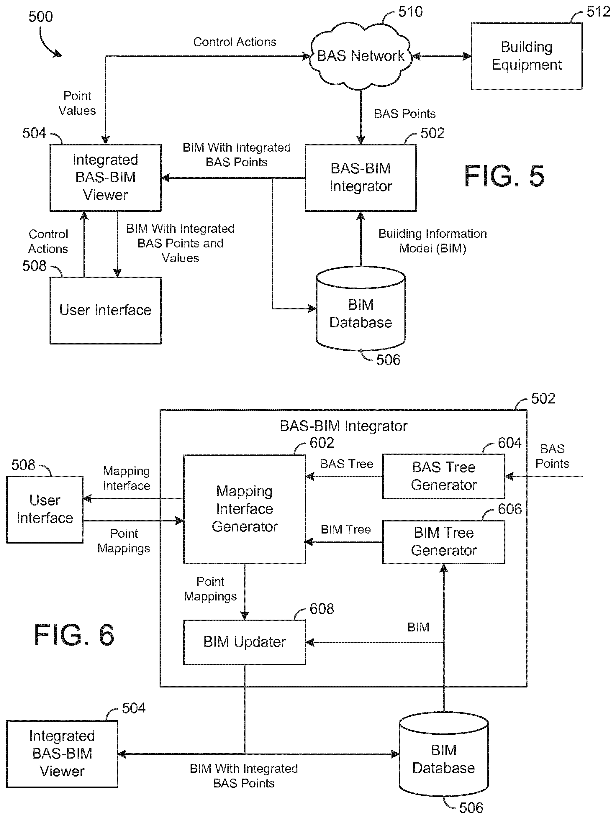 Patent US12105484 Figure 5 – Building automation system with integrated building information model