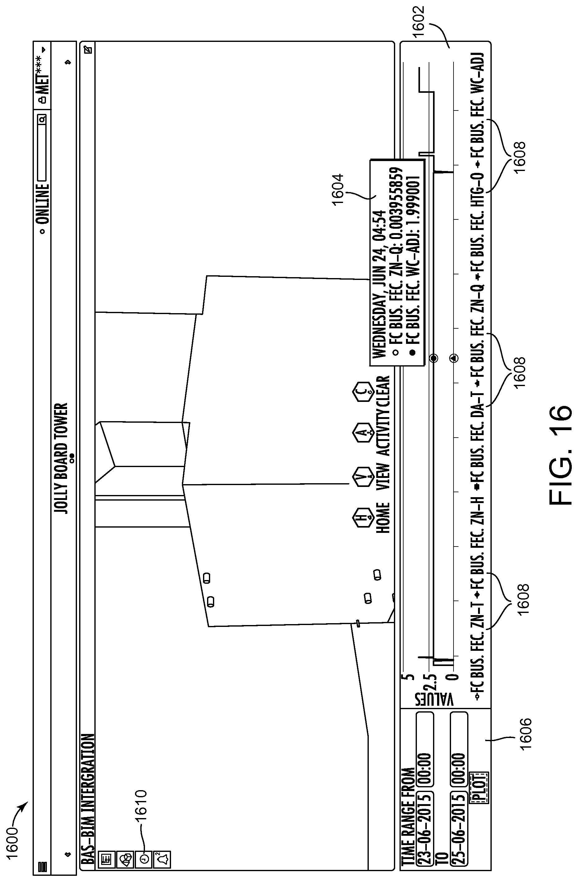 Patent US12105484 Figure 15 – Building automation system with integrated building information model