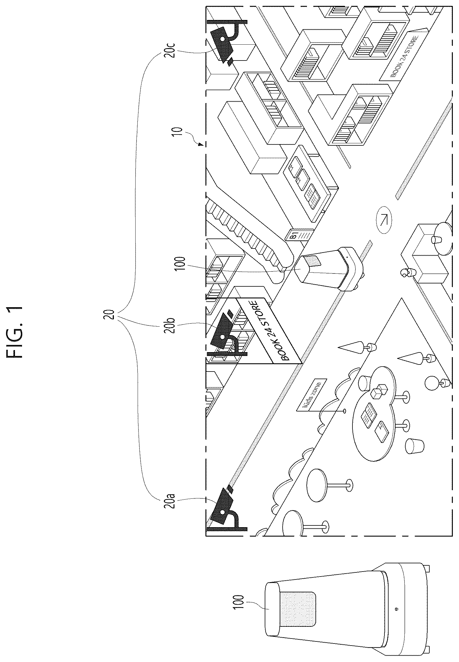 Patent US12105508 Figure 1 – Control method and system for robot