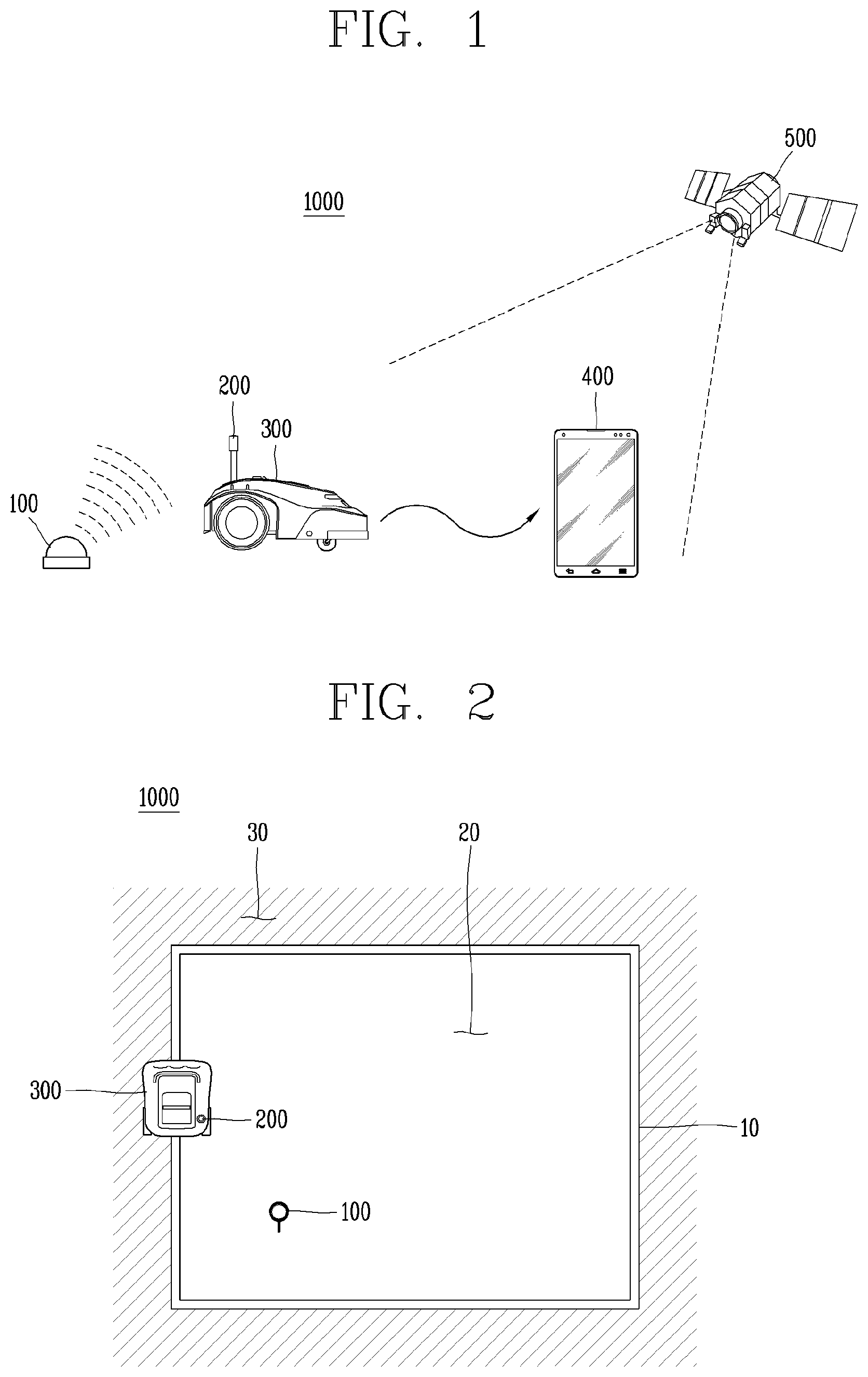 Patent US12105521 Figure 1 – Mobile robot system, and method for generating boundary information of mobile robot system
