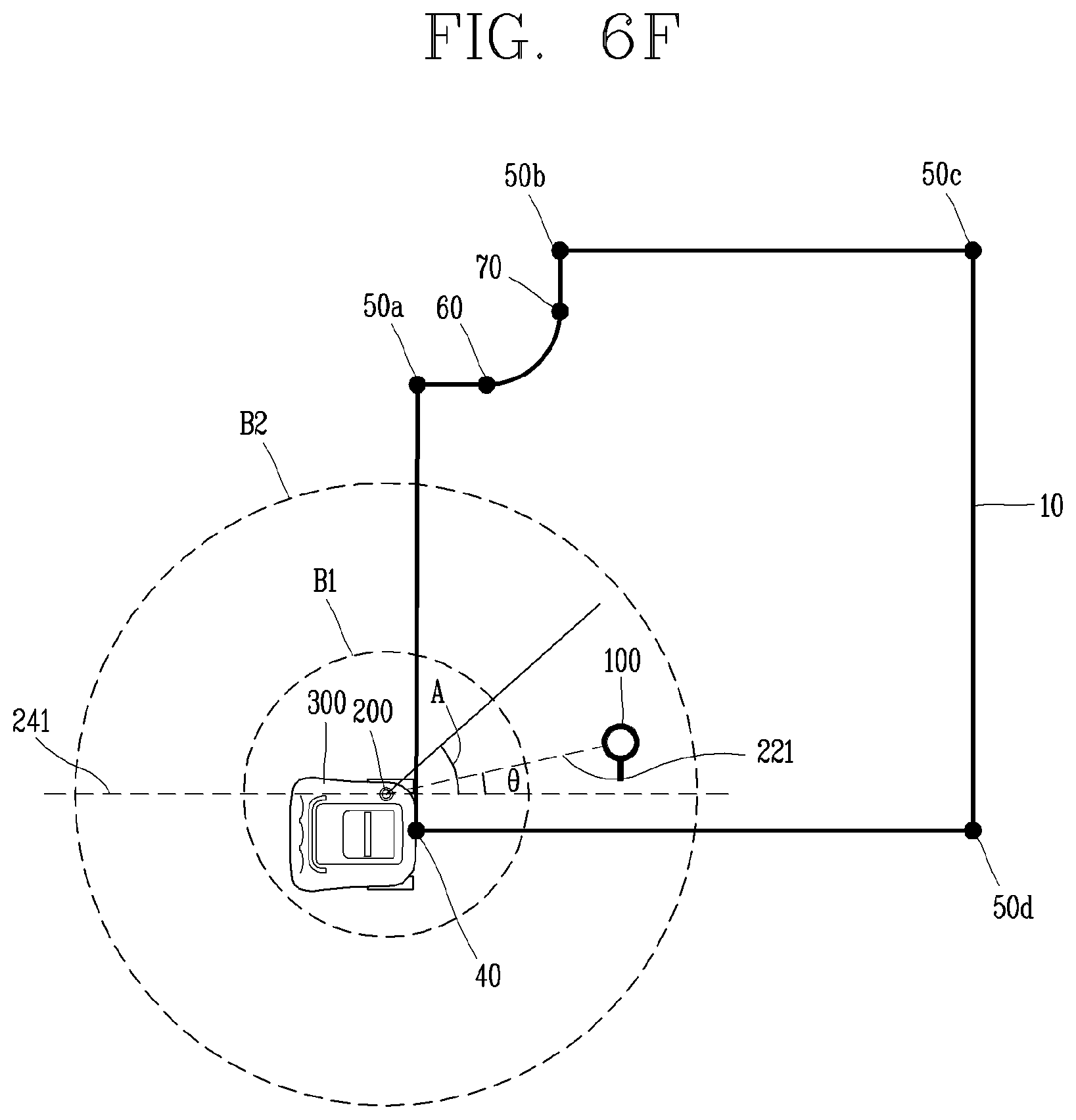 Patent US12105521 Figure 9 – Mobile robot system, and method for generating boundary information of mobile robot system