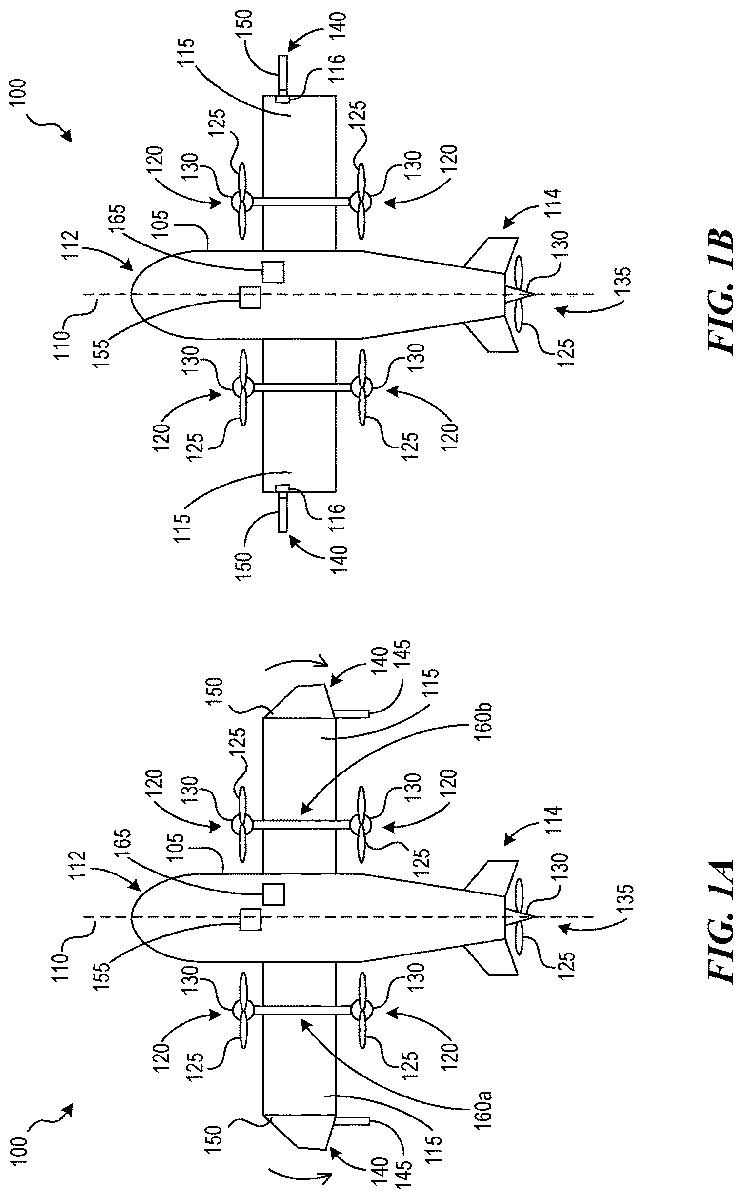 Patent US12105528 Figure 1 – Walking VTOL drone and related systems and methods