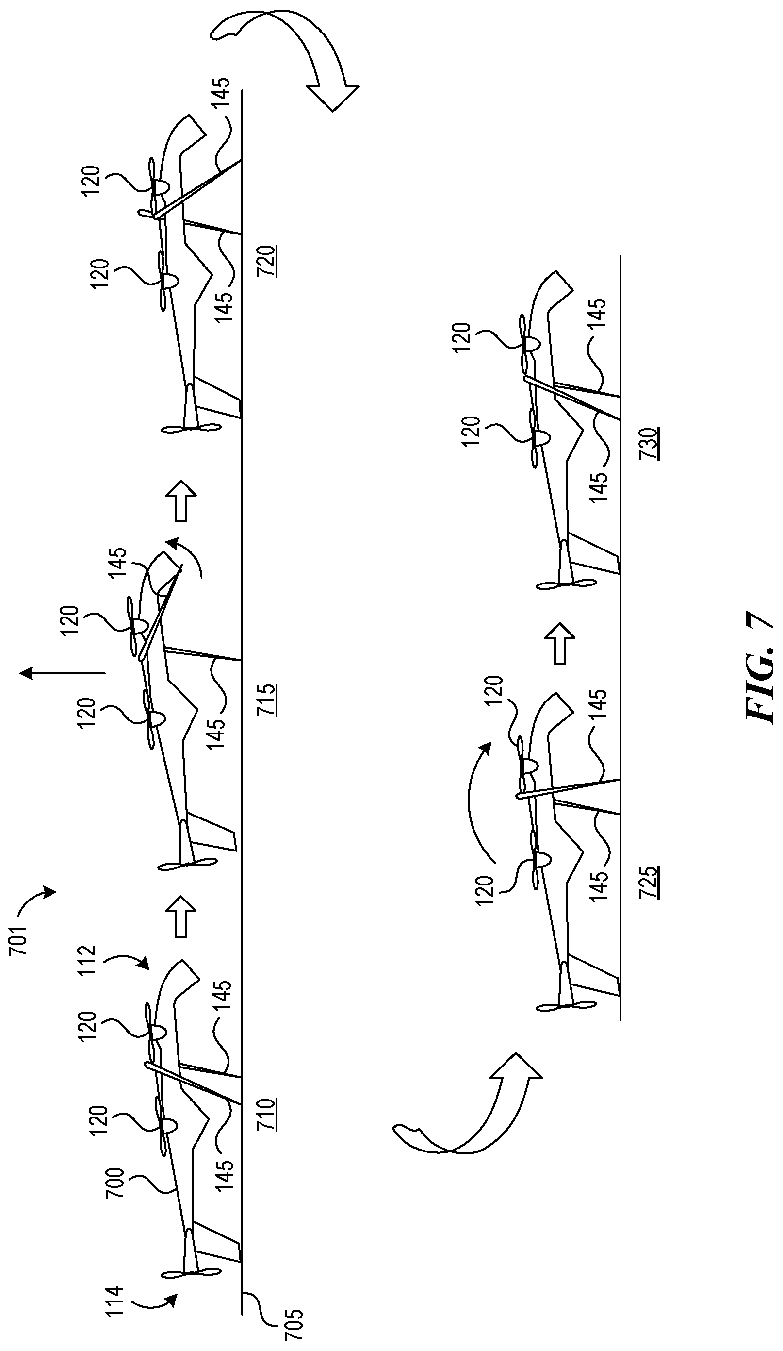 Patent US12105528 Figure 7 – Walking VTOL drone and related systems and methods