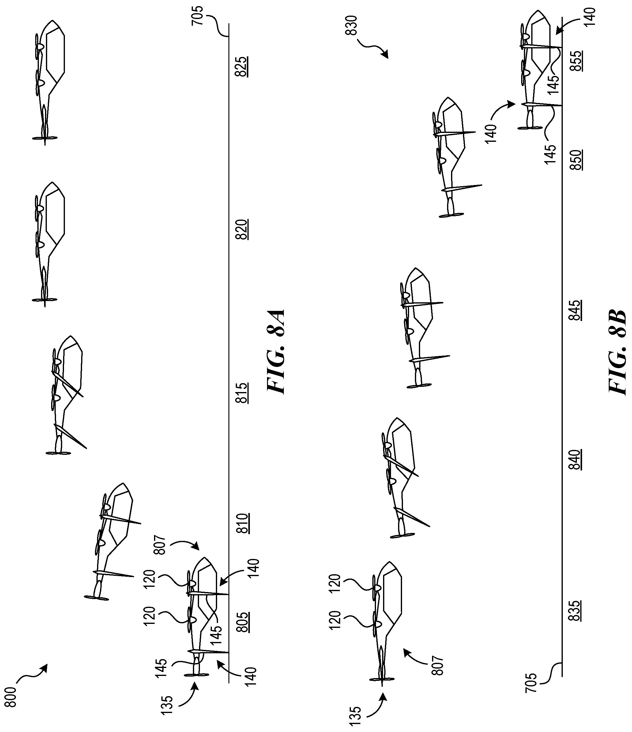 Patent US12105528 Figure 8 – Walking VTOL drone and related systems and methods