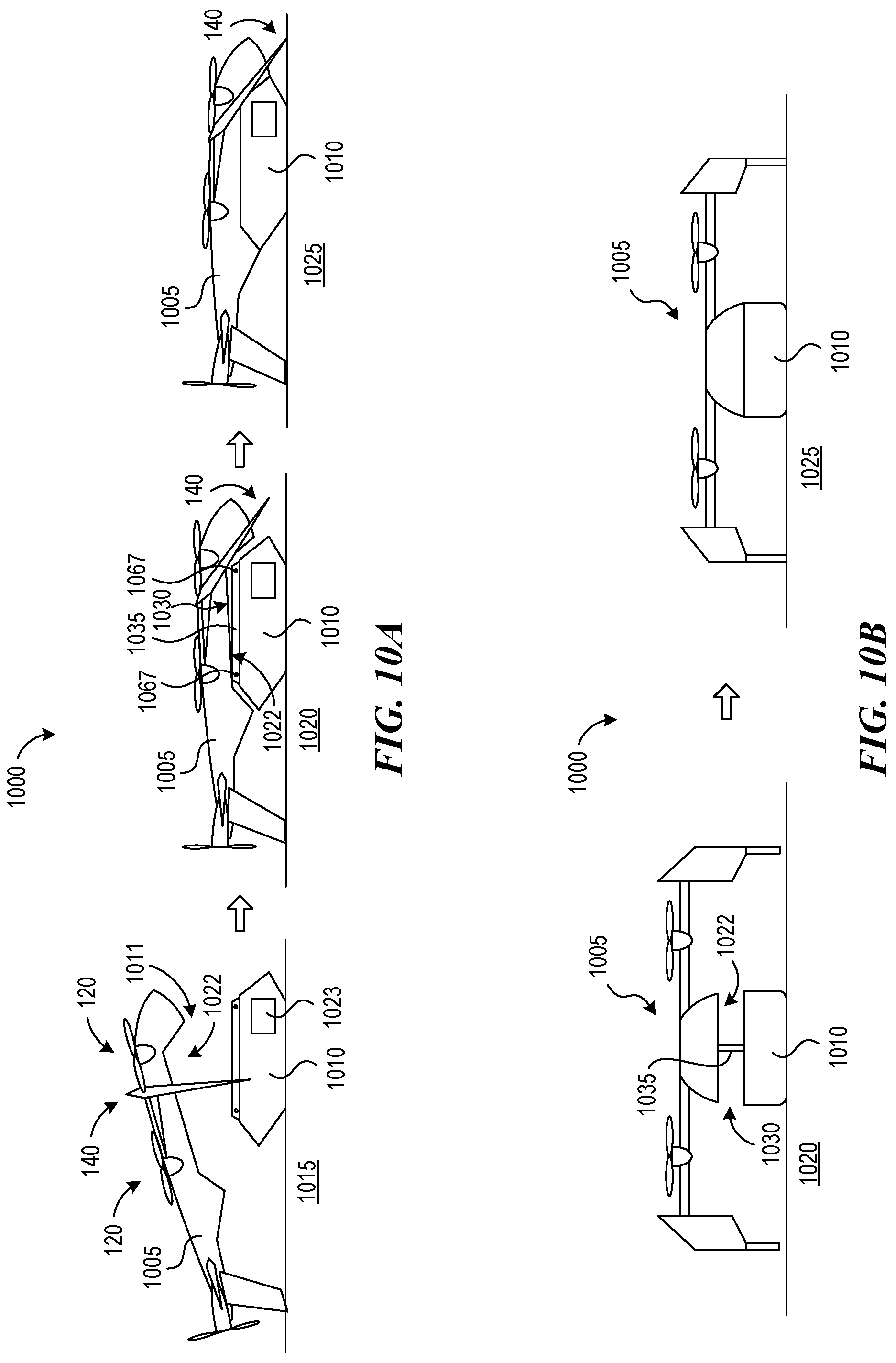 Patent US12105528 Figure 10 – Walking VTOL drone and related systems and methods