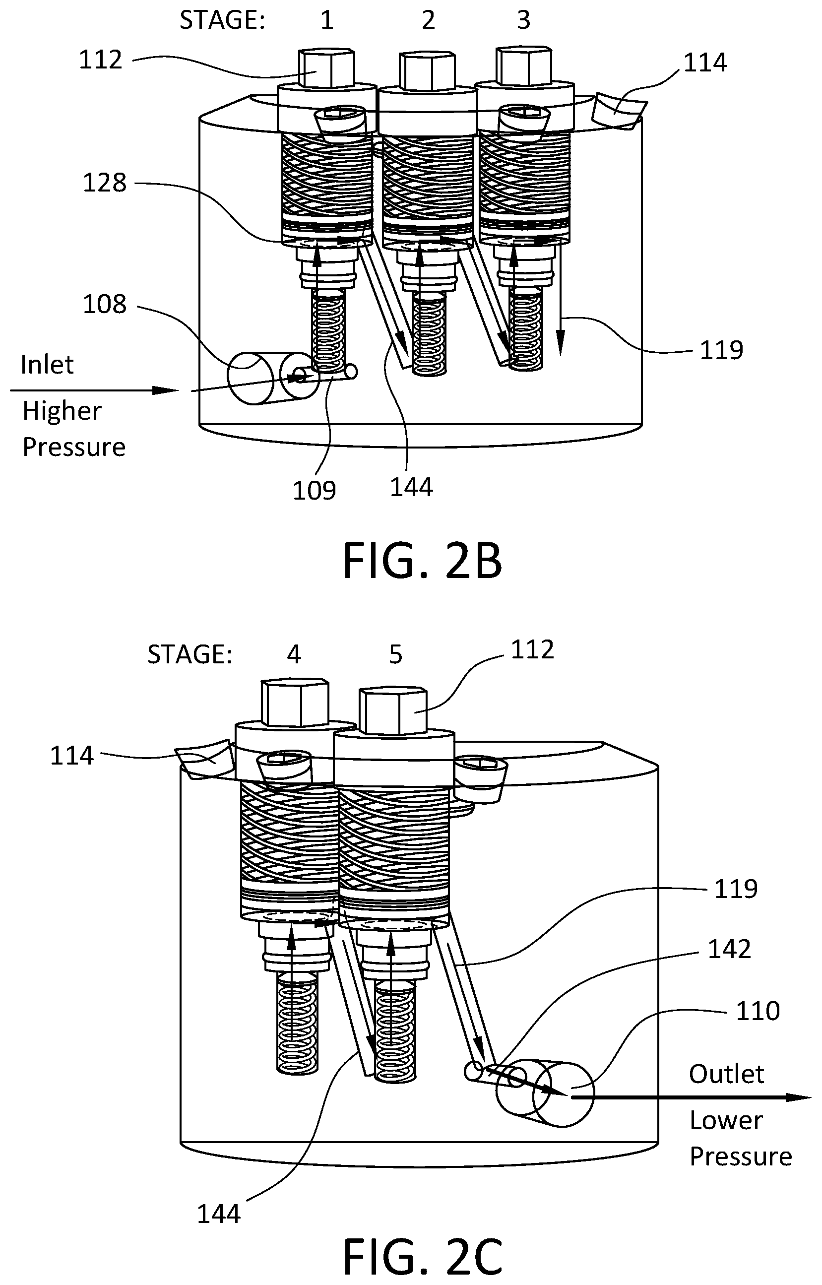 Patent US12105537 Figure 6 – Adjustable multistage pressure reducing regulator with augmented thermal control