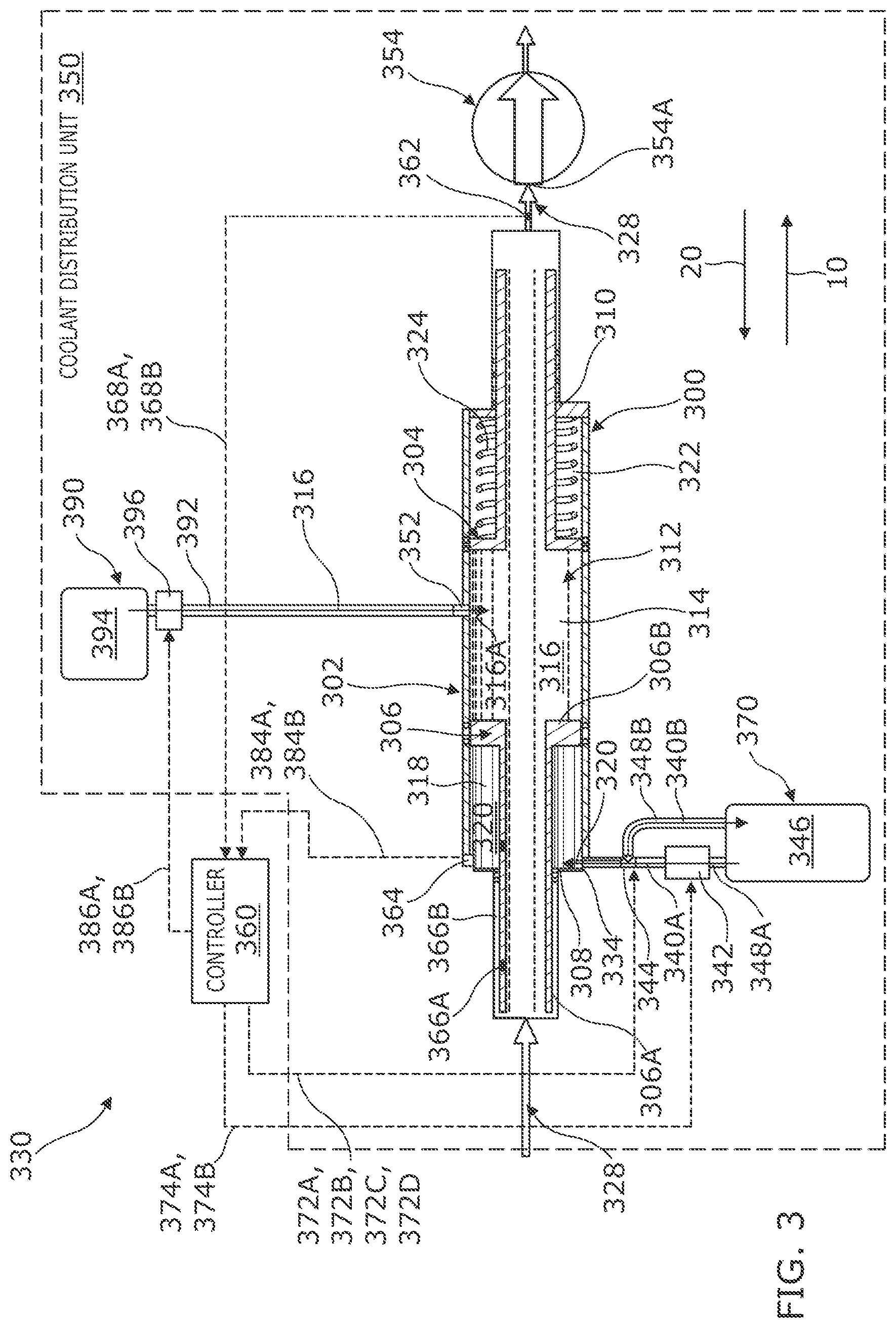 Patent US12105538 Figure 5 – Pressure regulator assembly for a coolant distribution unit