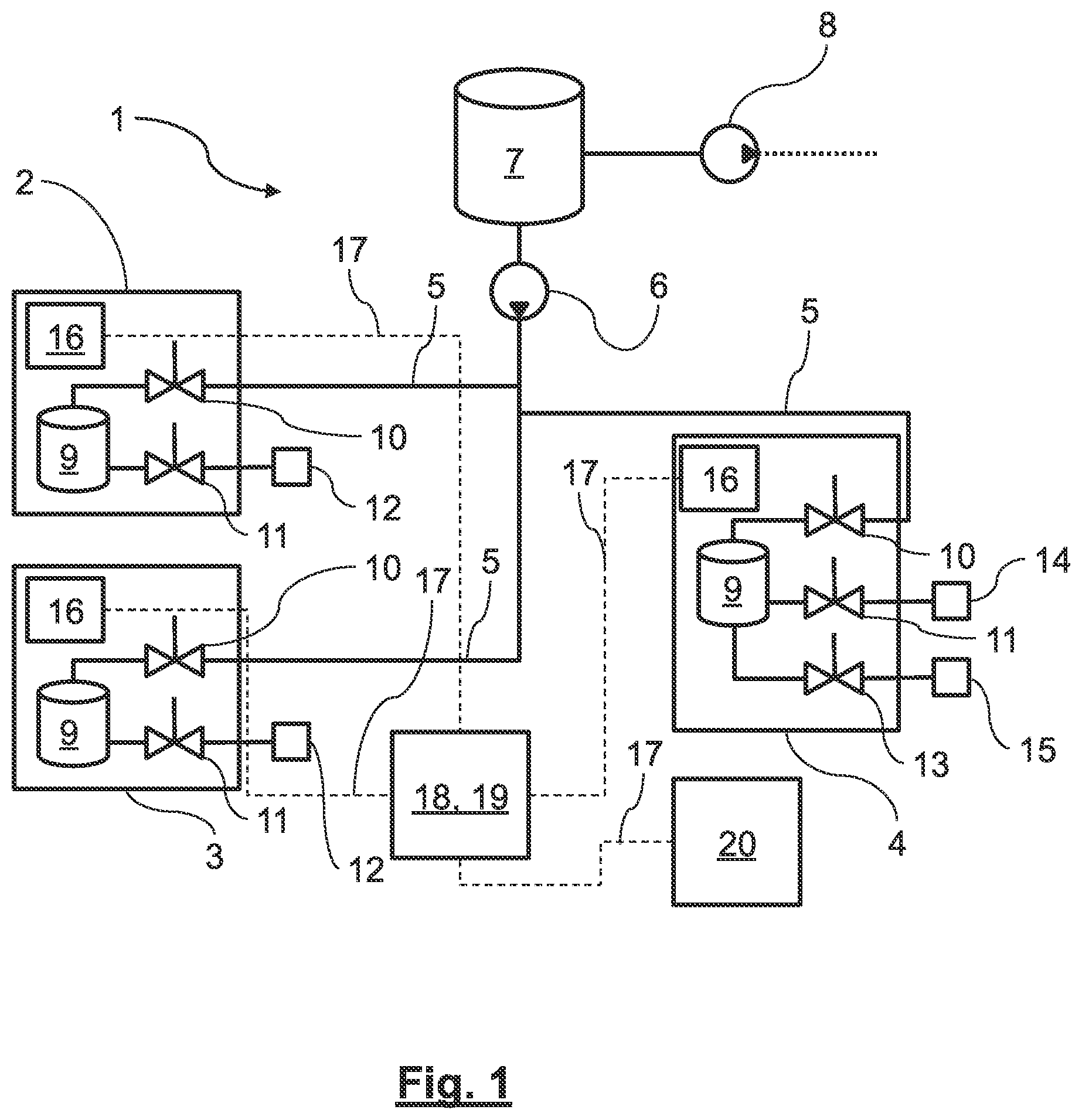 Patent US12105541 Figure 1 – Water supply system for an aircraft