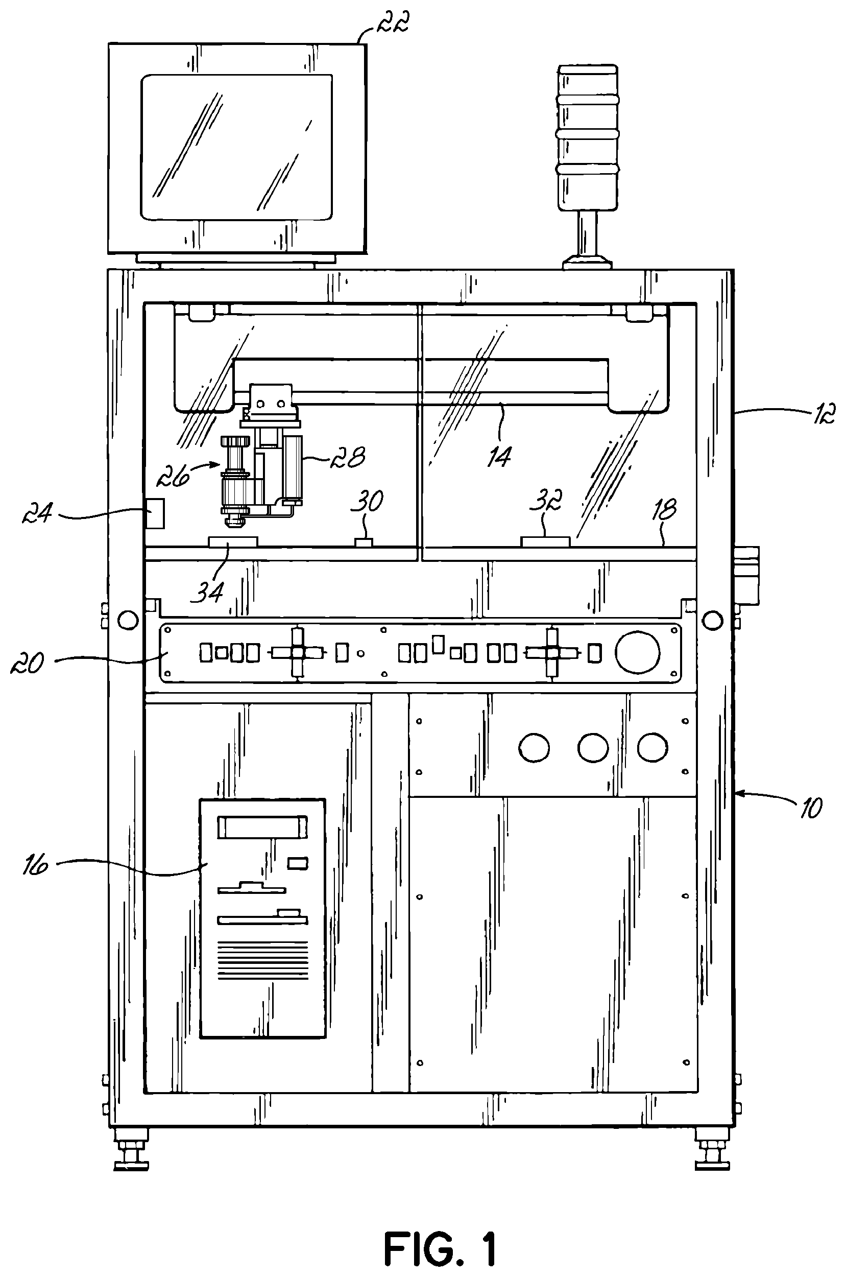 Patent US12105542 Figure 1 – Device, system, and method for tracking the configuration or operational history of a nozzle in a fluid jetting system