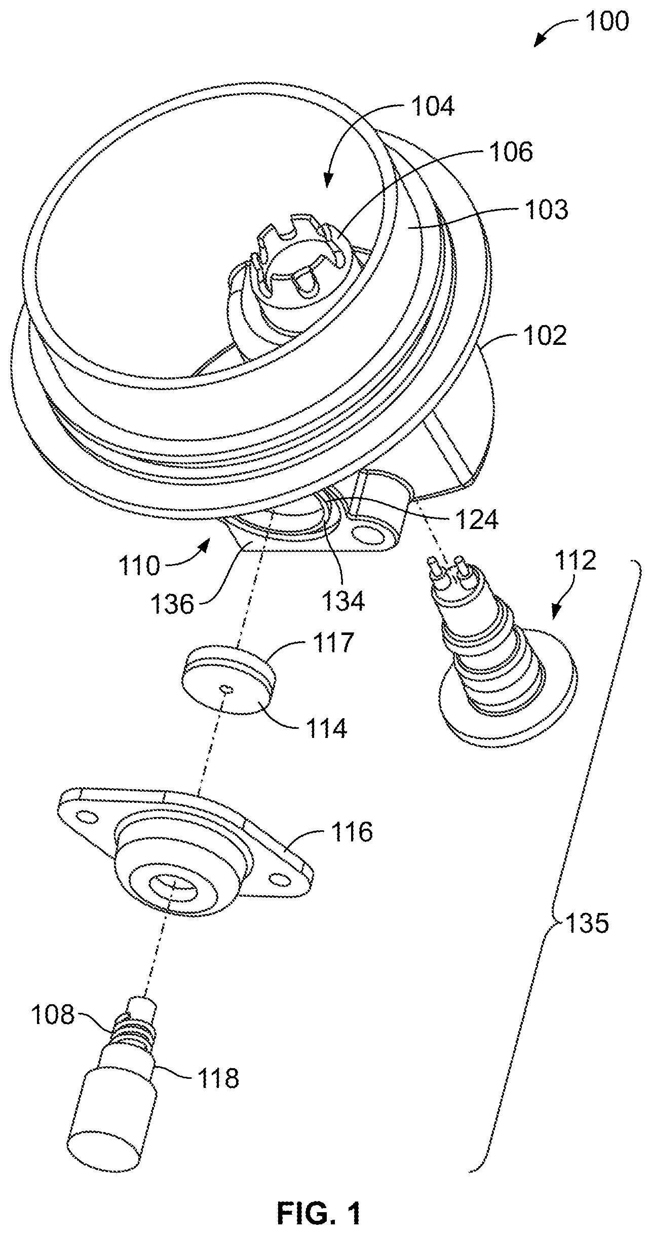 Patent US12105544 — Non-vented, semi-automated water drain valve system — Figure 1