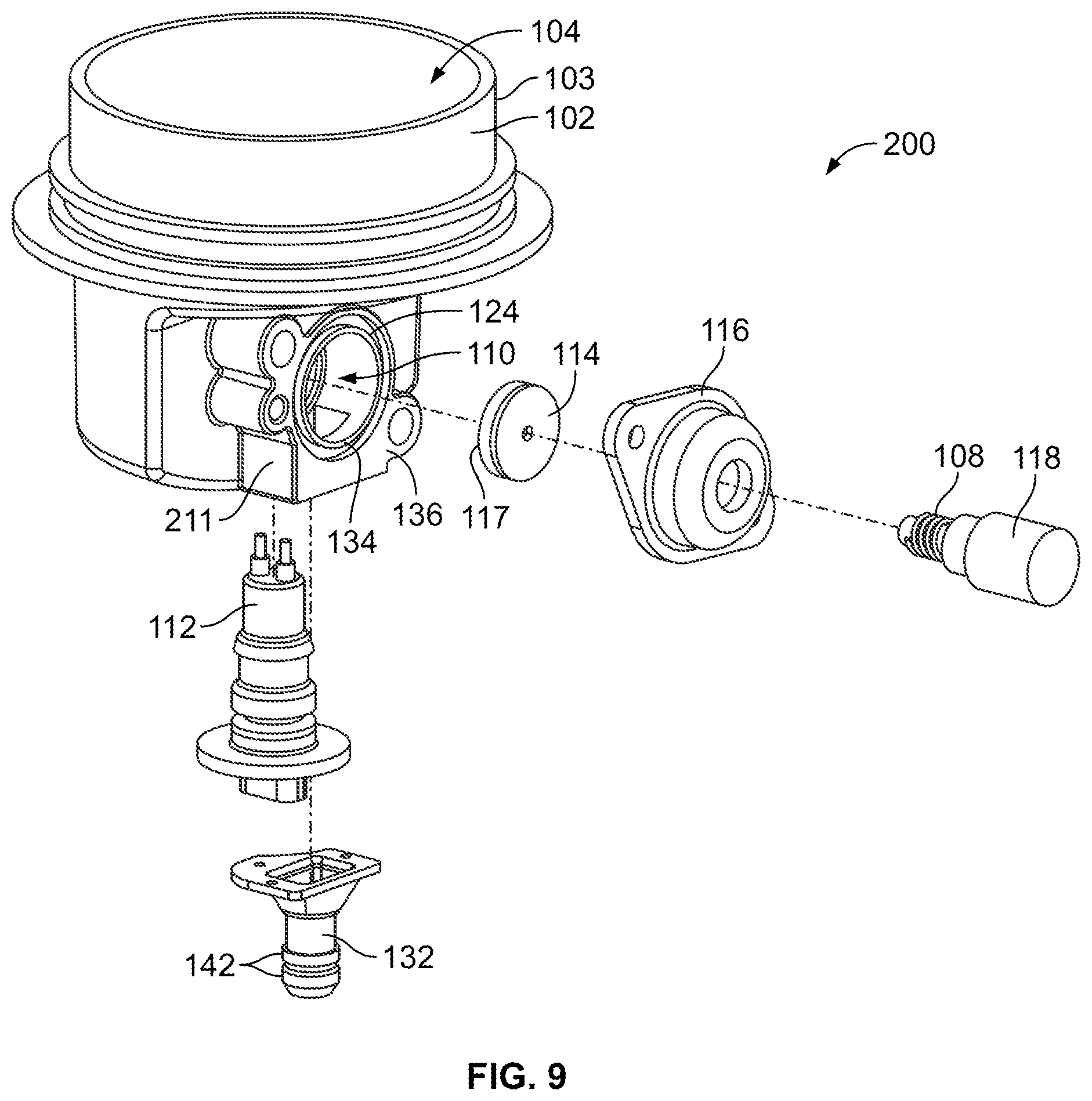 Patent US12105544 Figure 6 – Non-vented, semi-automated water drain valve system