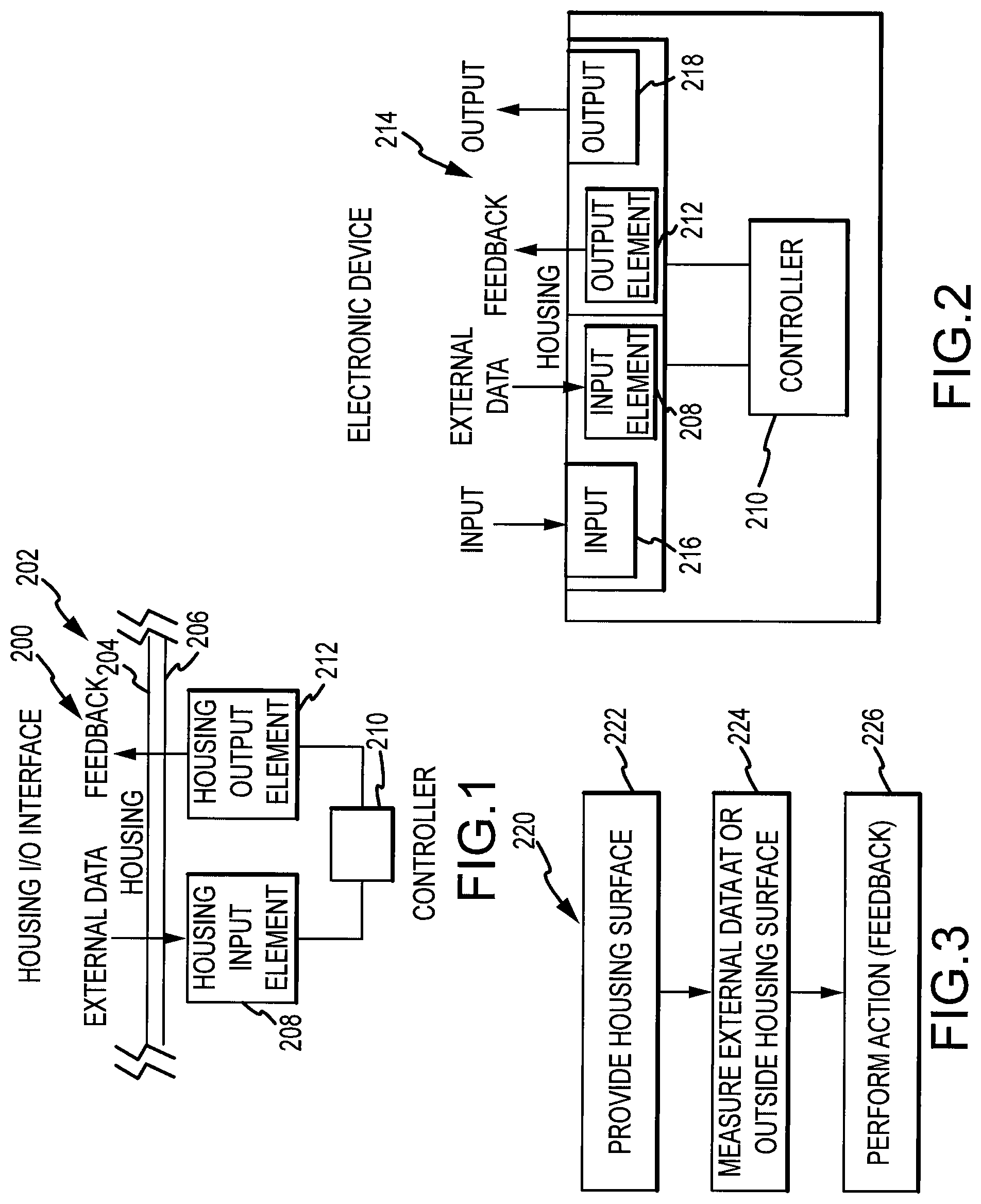 Patent US12105557 — Housing as an I/O device — Figure 1