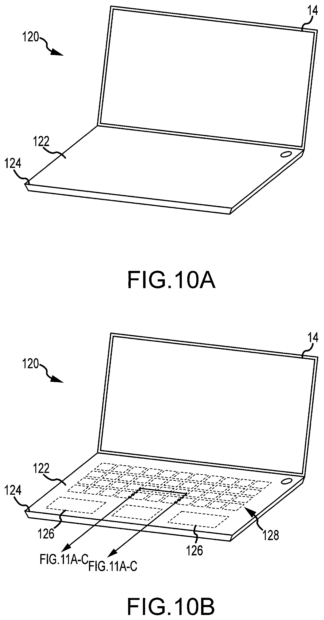 Patent US12105557 Figure 8 – Housing as an I/O device