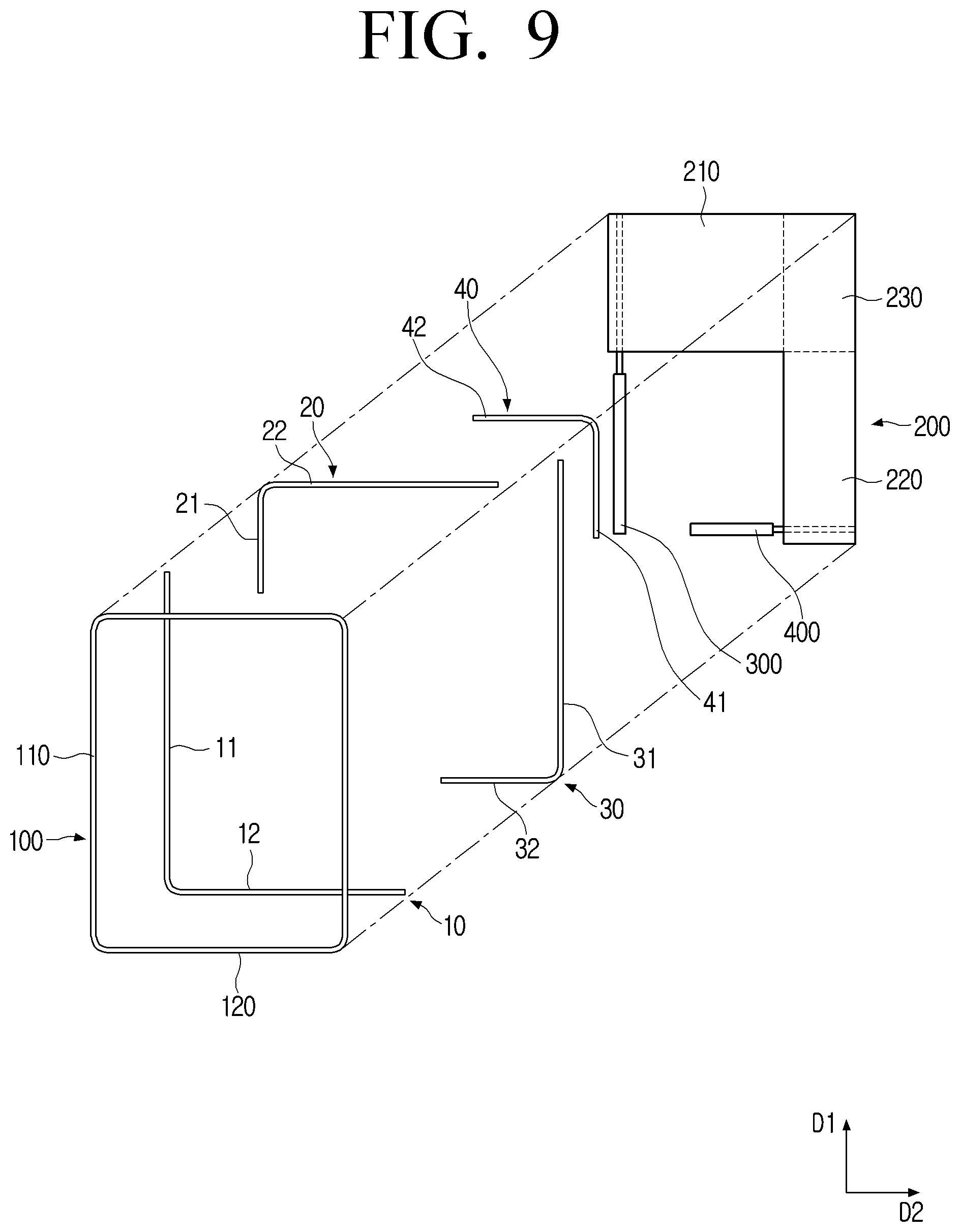 Patent US12105560 Figure 9 – Multi-directional extension apparatus and method