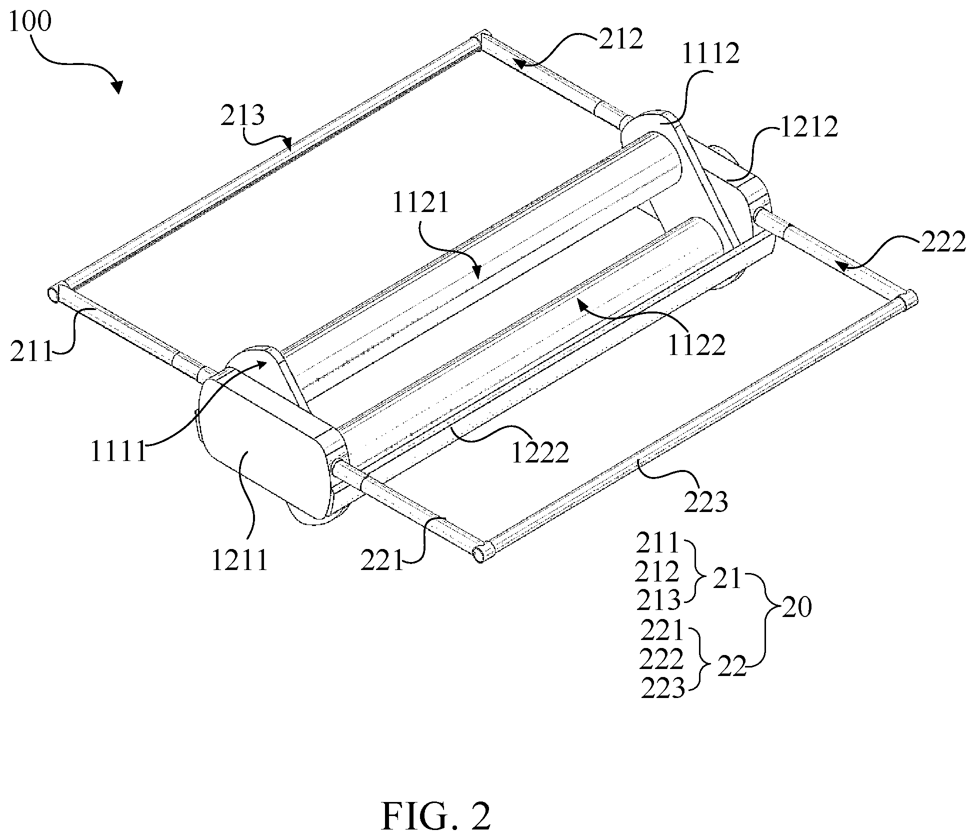 Patent US12105561 Figure 2 – Rollable display device