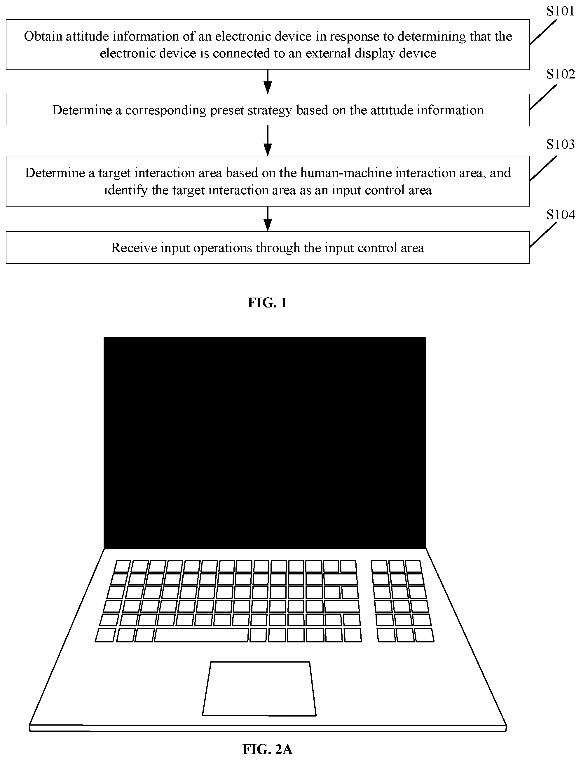 Patent US12105563 Figure 1 – Control method and device, and computer-readable storage medium controlling function of interaction interface of electronic device