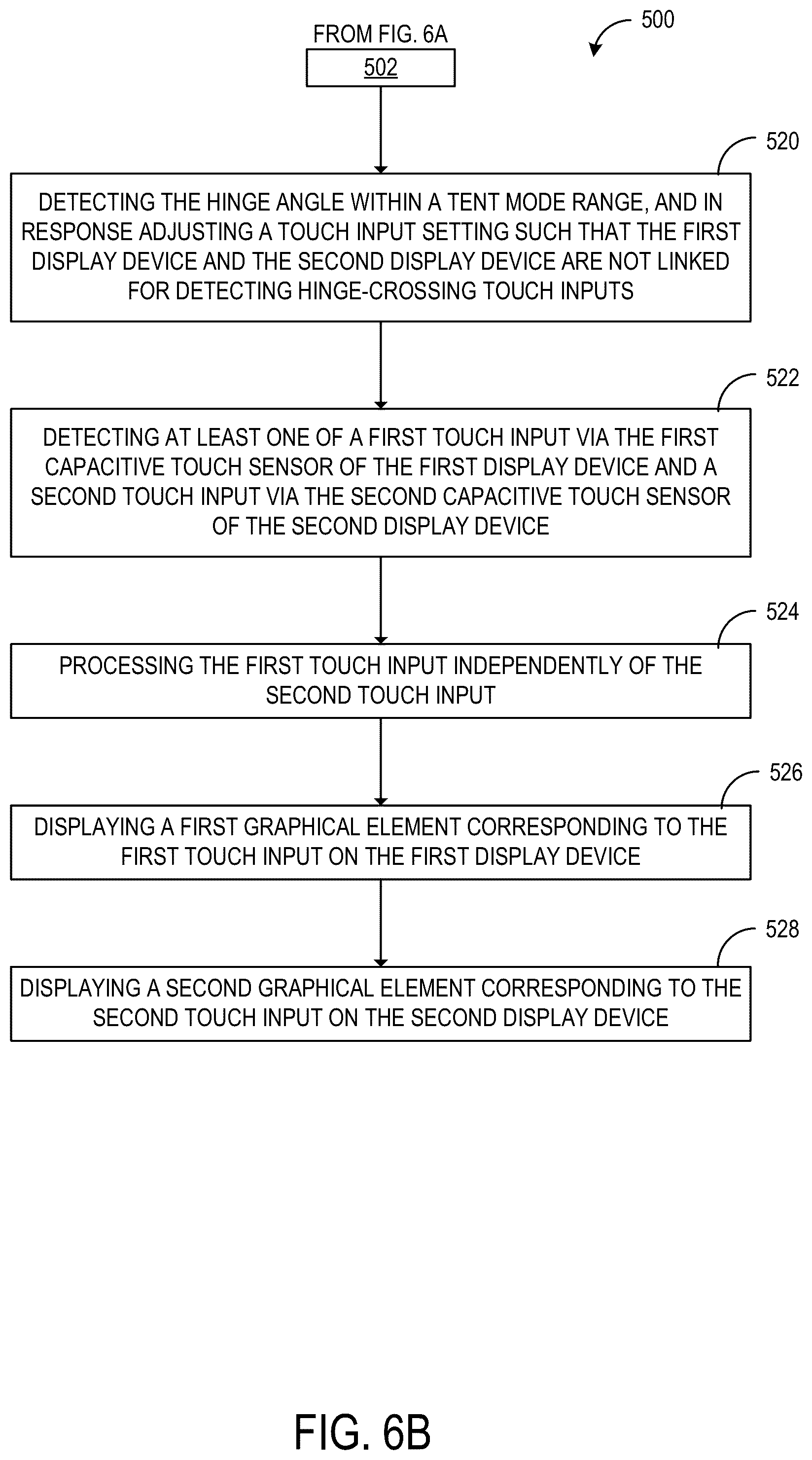 Patent US12105565 Figure 8 – Hinged dual display computing device