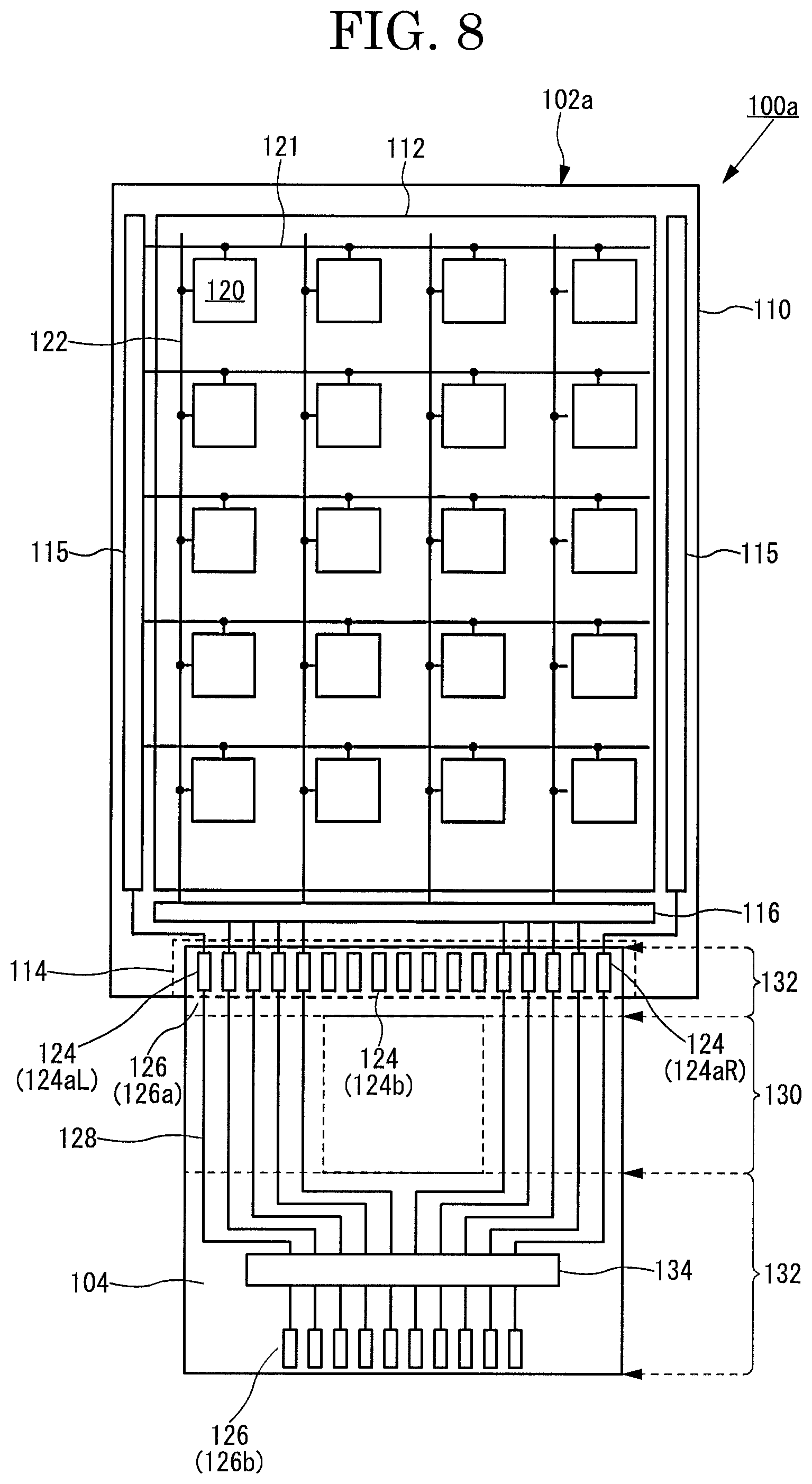 Patent US12105566 Figure 8 – Display device