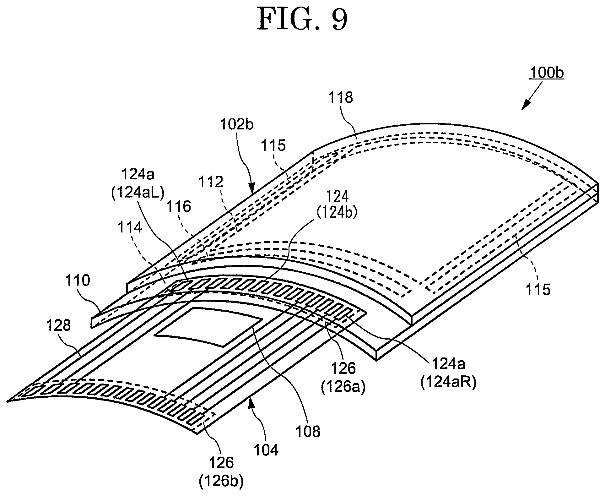 Patent US12105566 Figure 9 – Display device