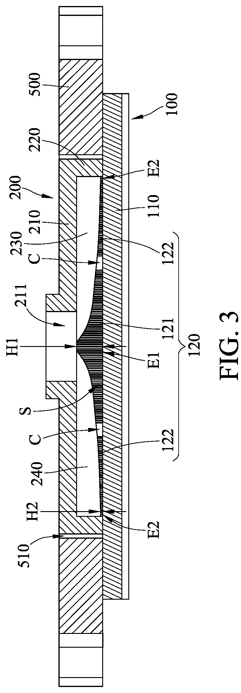 Patent US12105567 Figure 3 – Liquid cooling assembly