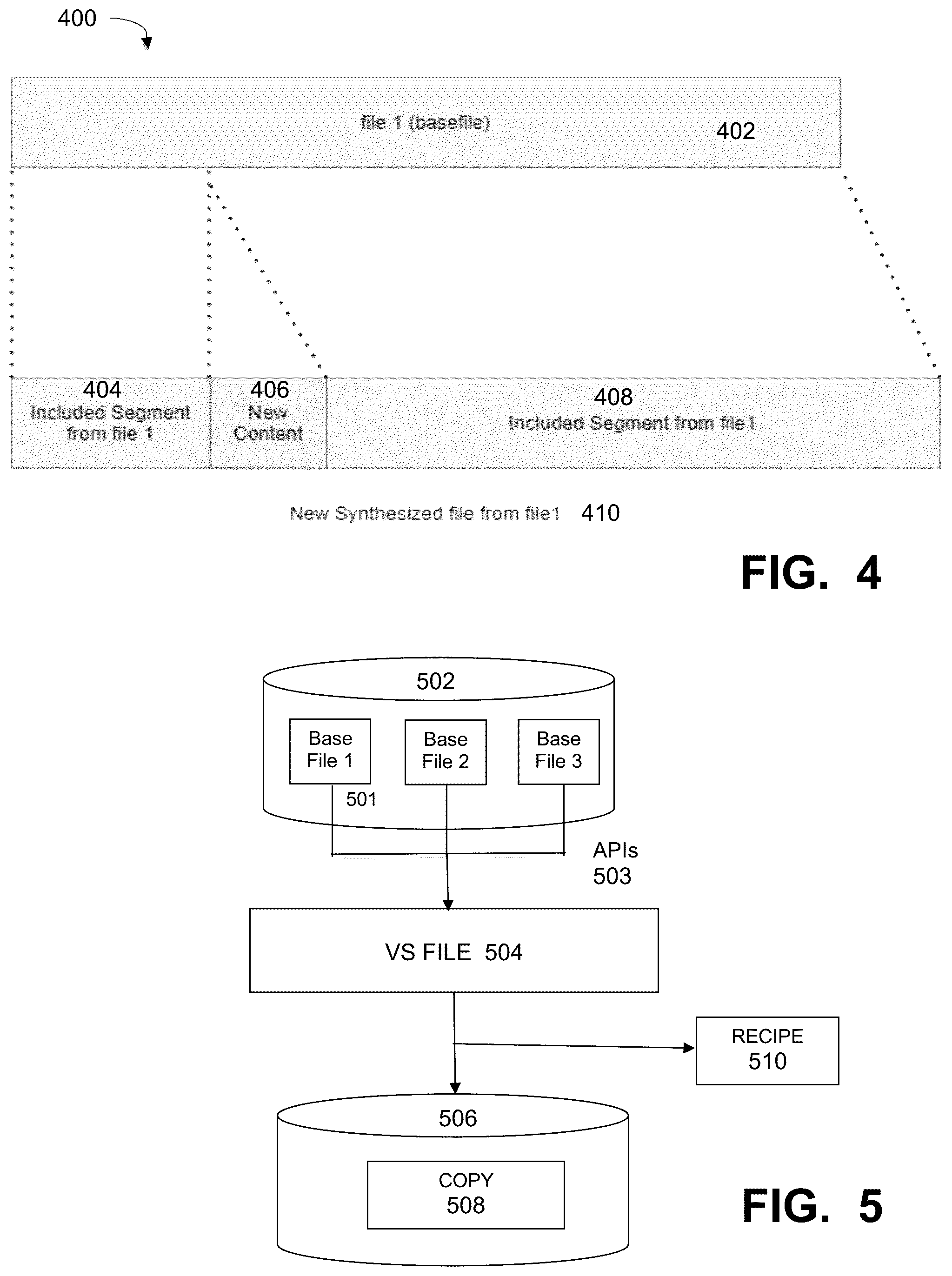 Patent US12105594 Figure 4 – Creating file recipes for copy overwrite workloads in deduplication file systems