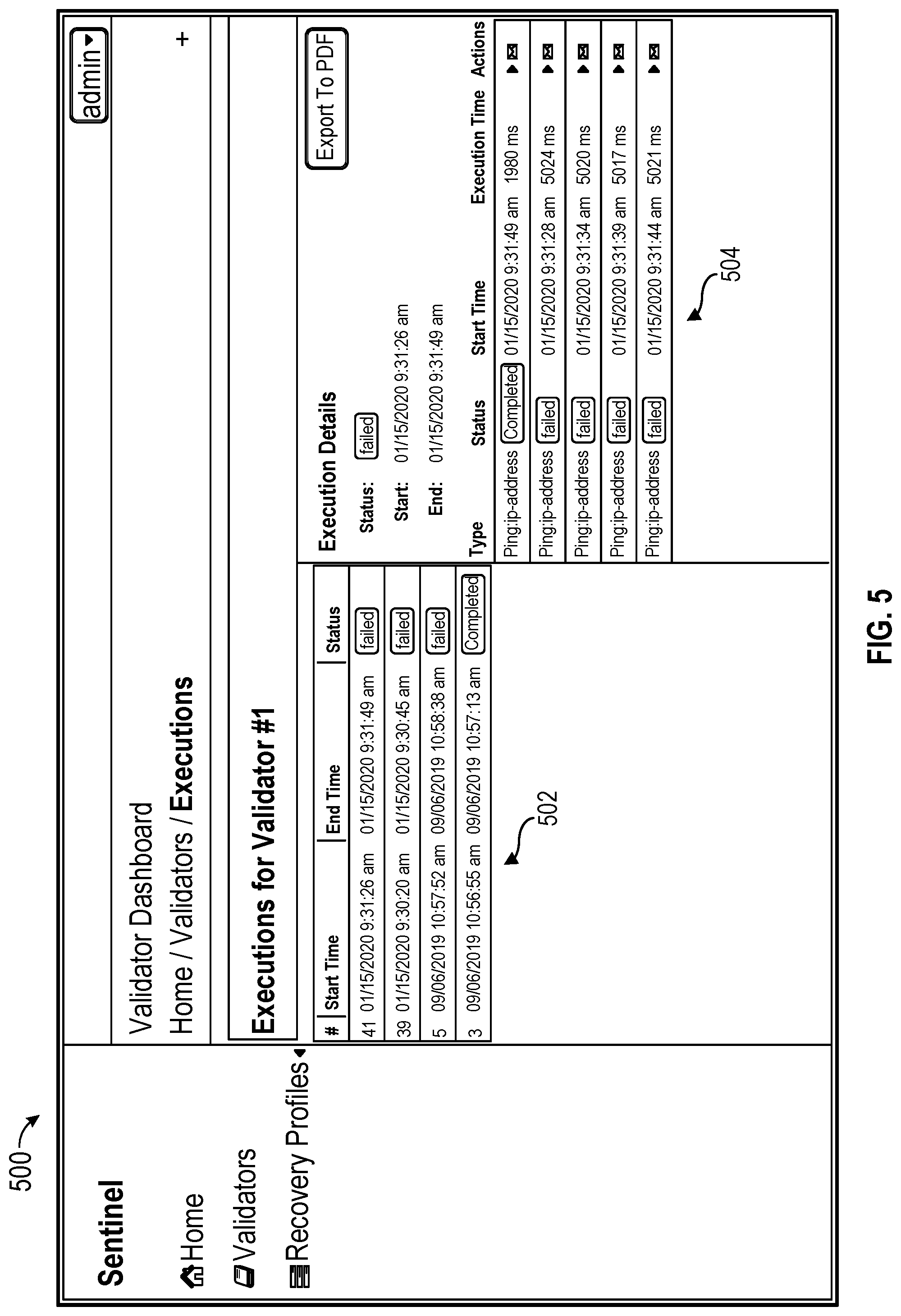 Patent US12105607 Figure 5 – Data recovery validation test