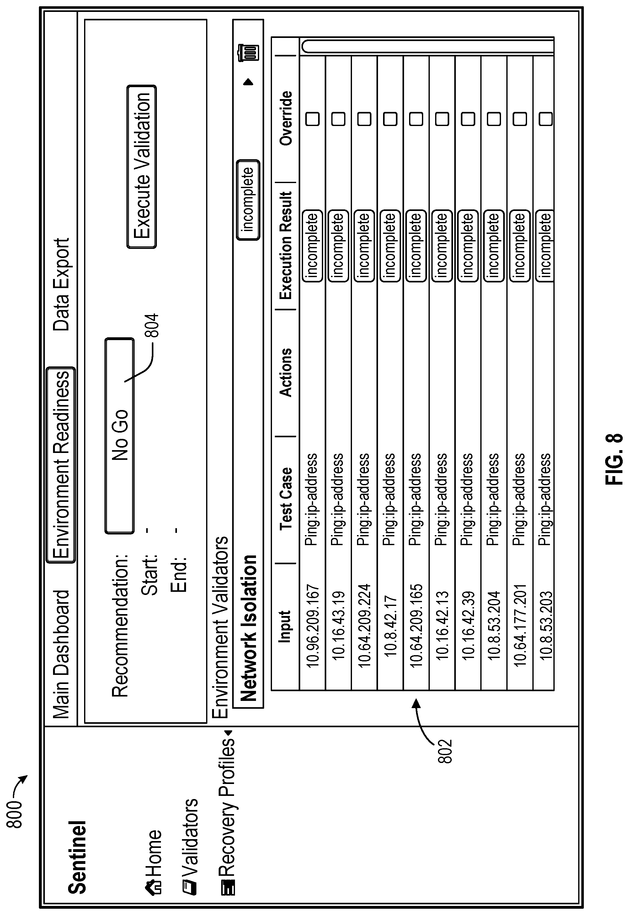 Patent US12105607 Figure 8 – Data recovery validation test
