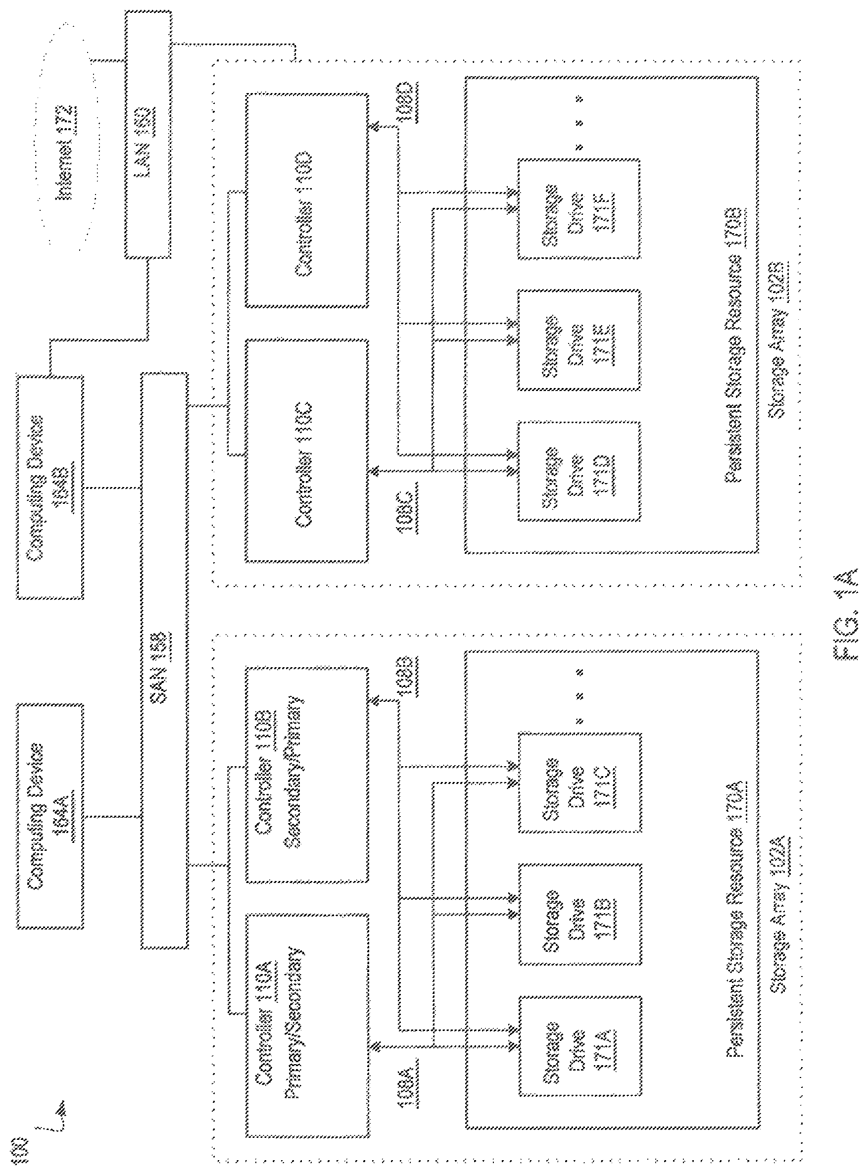 Patent US12105620 Figure 1 – Storage system buffering