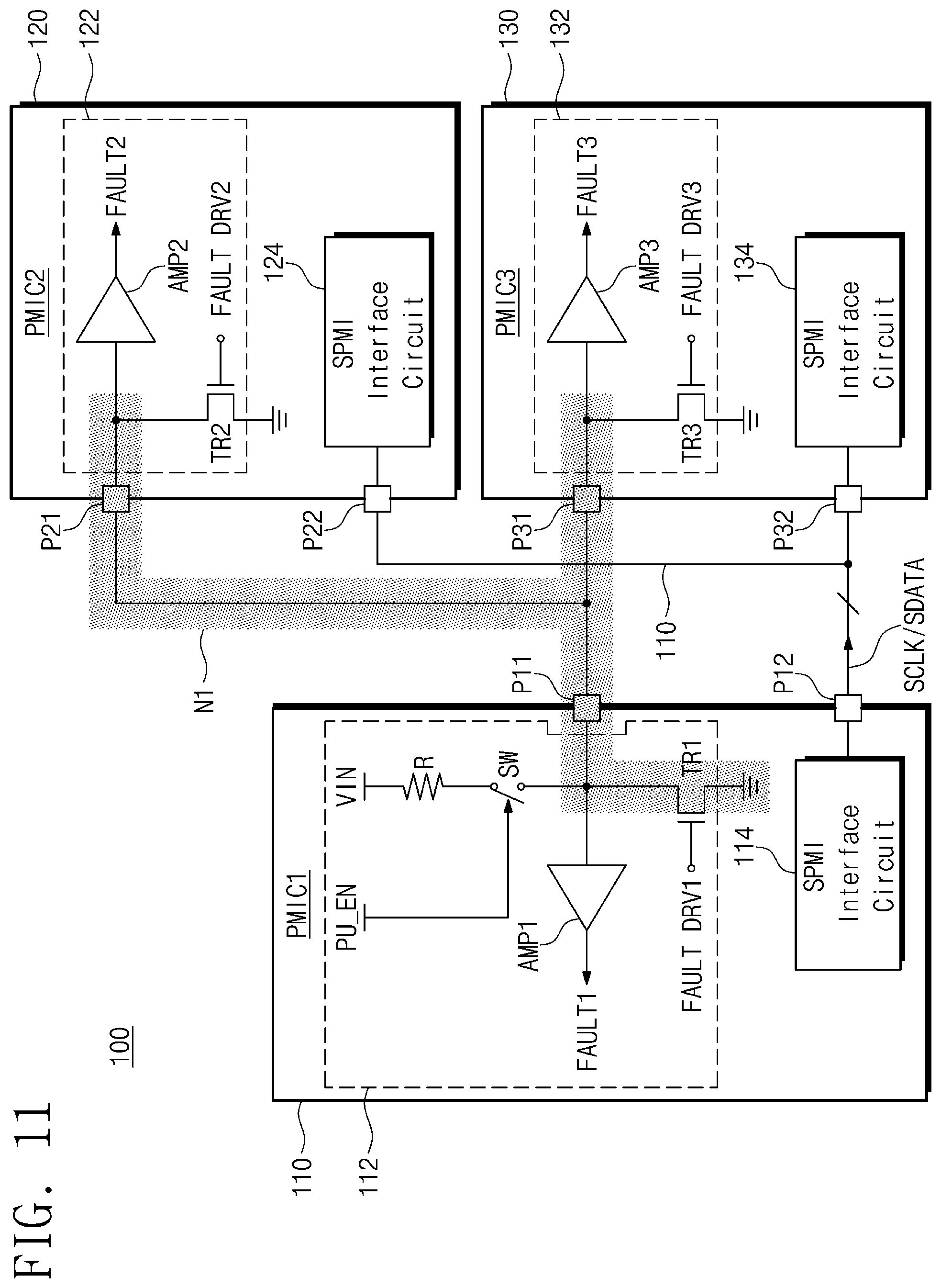 Patent US12105661 Figure 12 – Electronic device including a plurality of power management integrated circuits and method of operating the same