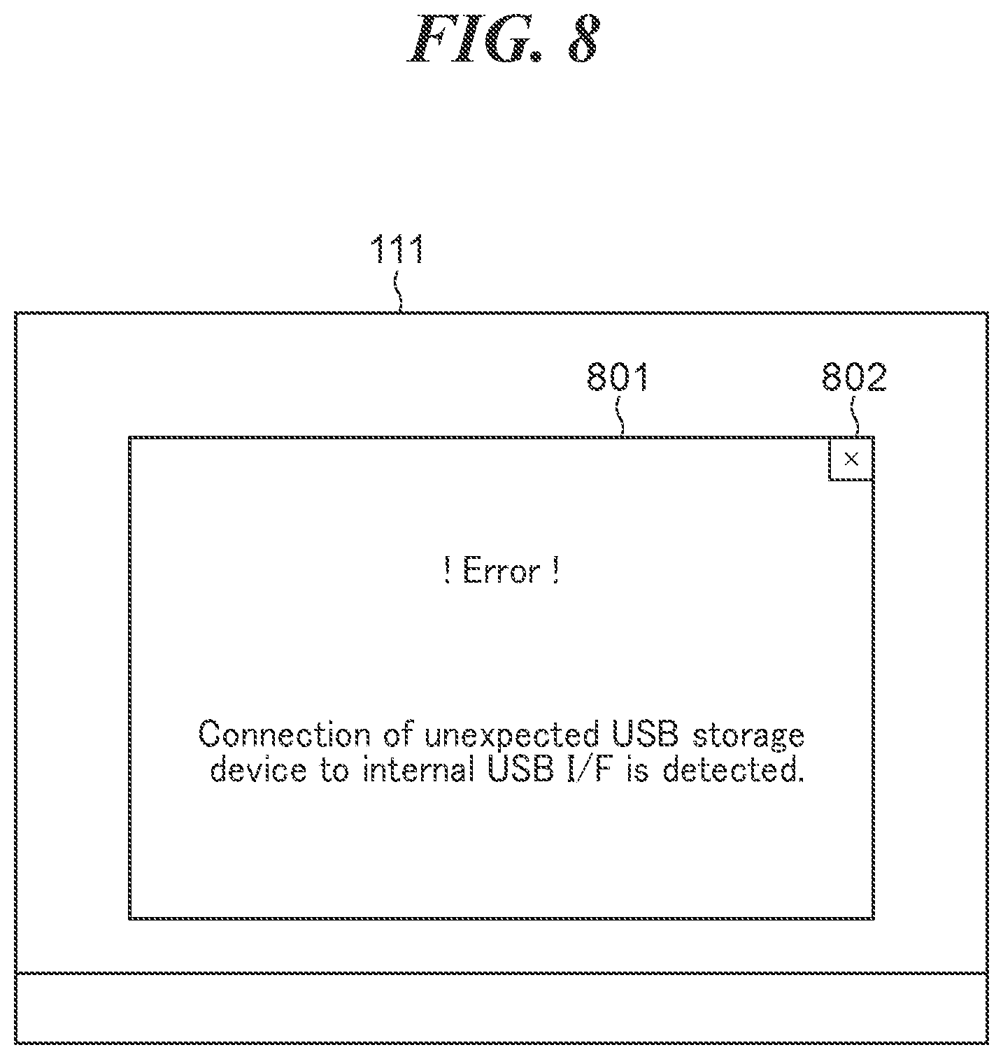 Patent US12105664 Figure 8 – Image processing apparatus having USB host controller, control method therefor, and storage medium storing control program therefor
