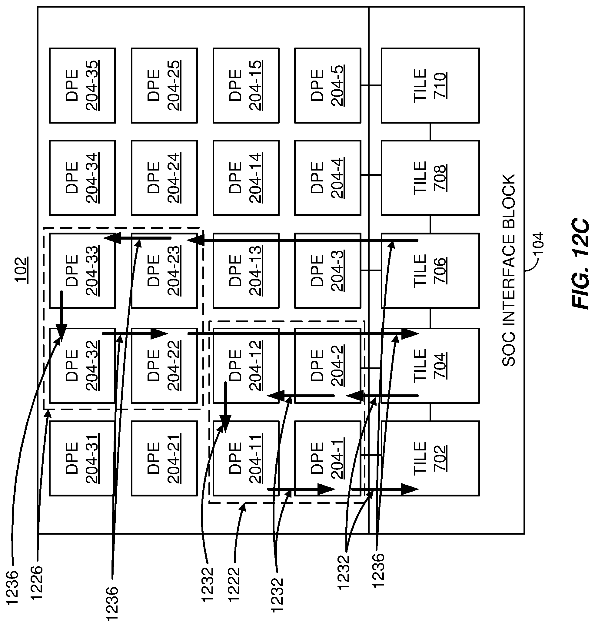 Patent US12105667 Figure 18 – Device with data processing engine array that enables partial reconfiguration