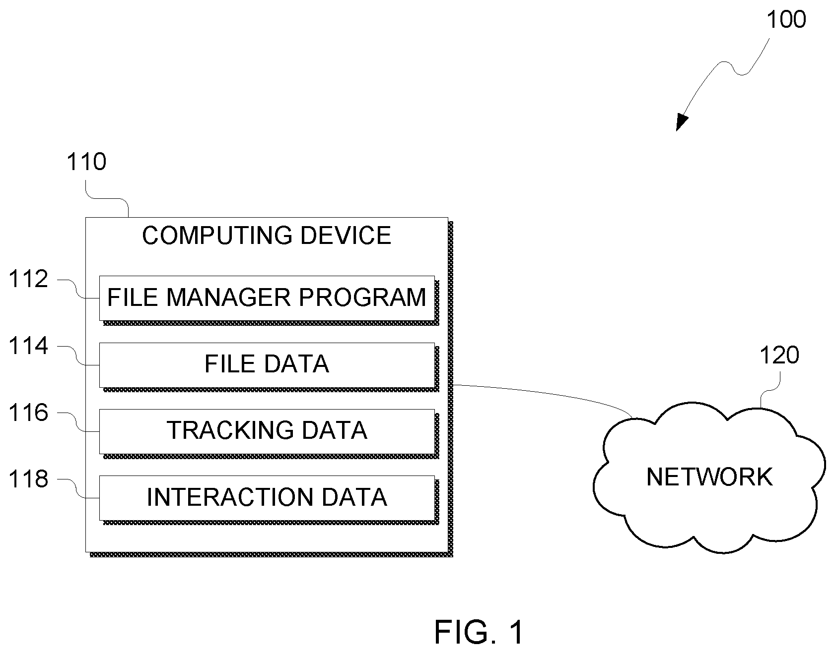Patent US12105676 Figure 1 – Prediction of file interaction by a user