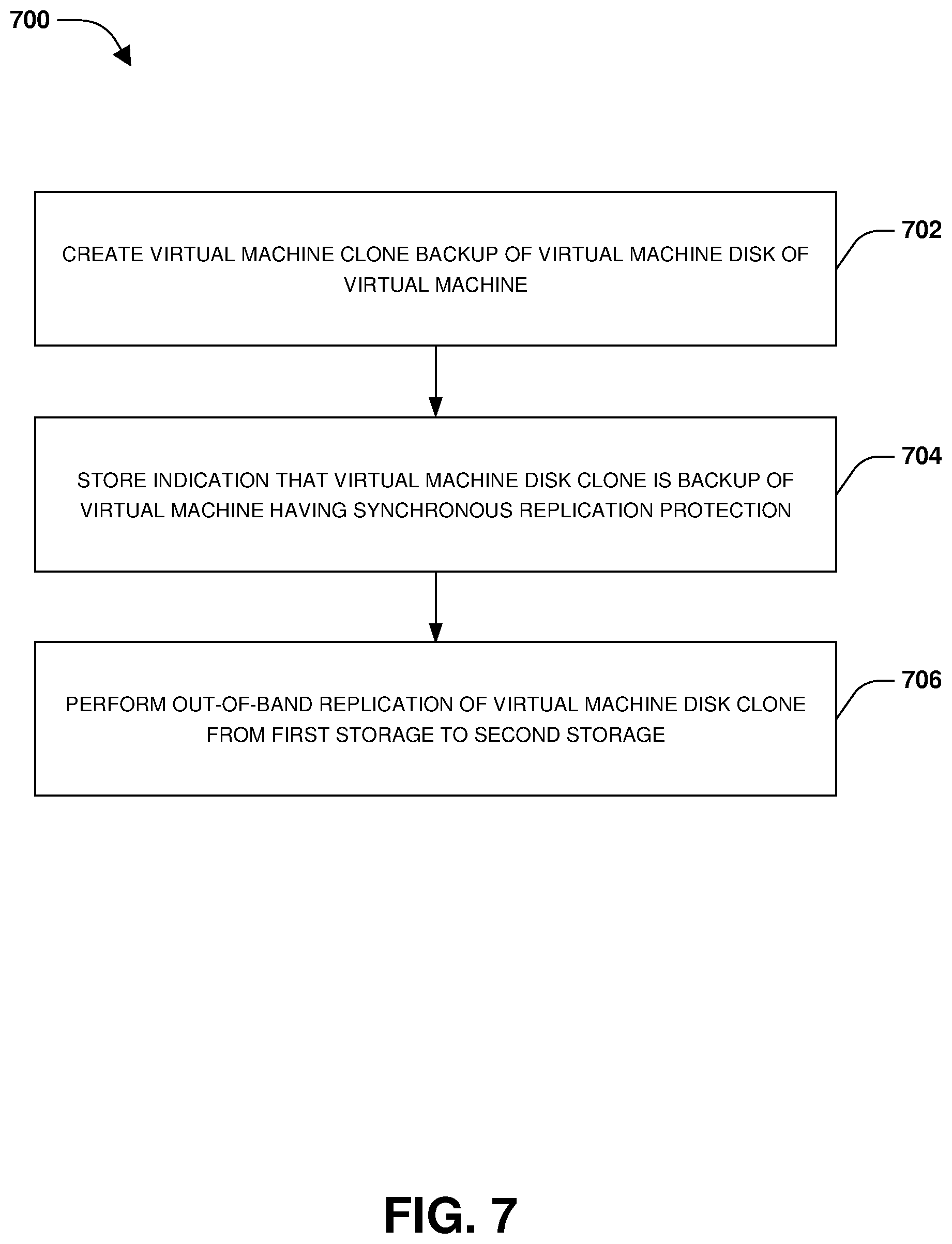 Patent US12105678 Figure 11 – Cloned virtual machine disk replication