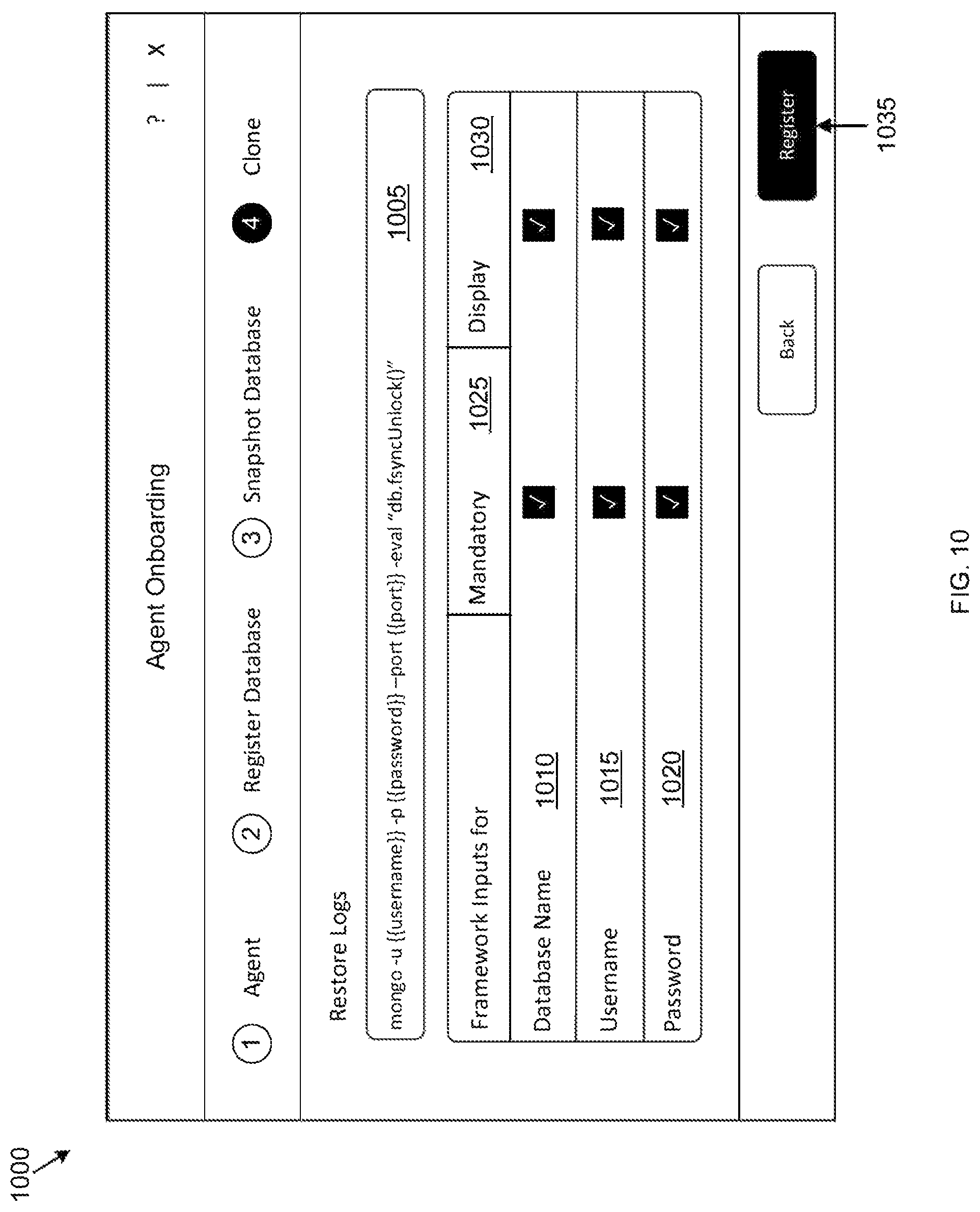 Patent US12105683 Figure 10 – System and method for creating template for database services