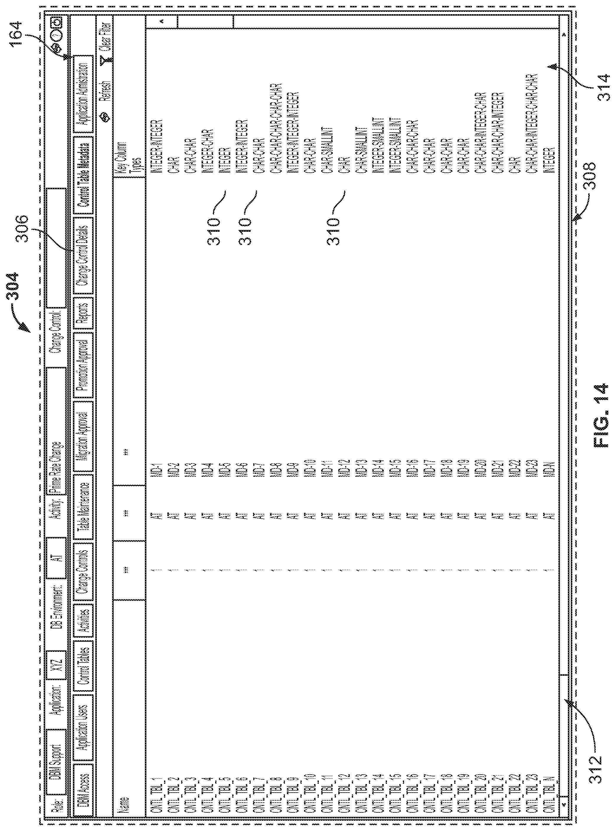 Patent US12105685 Figure 14 – Managing relational databases