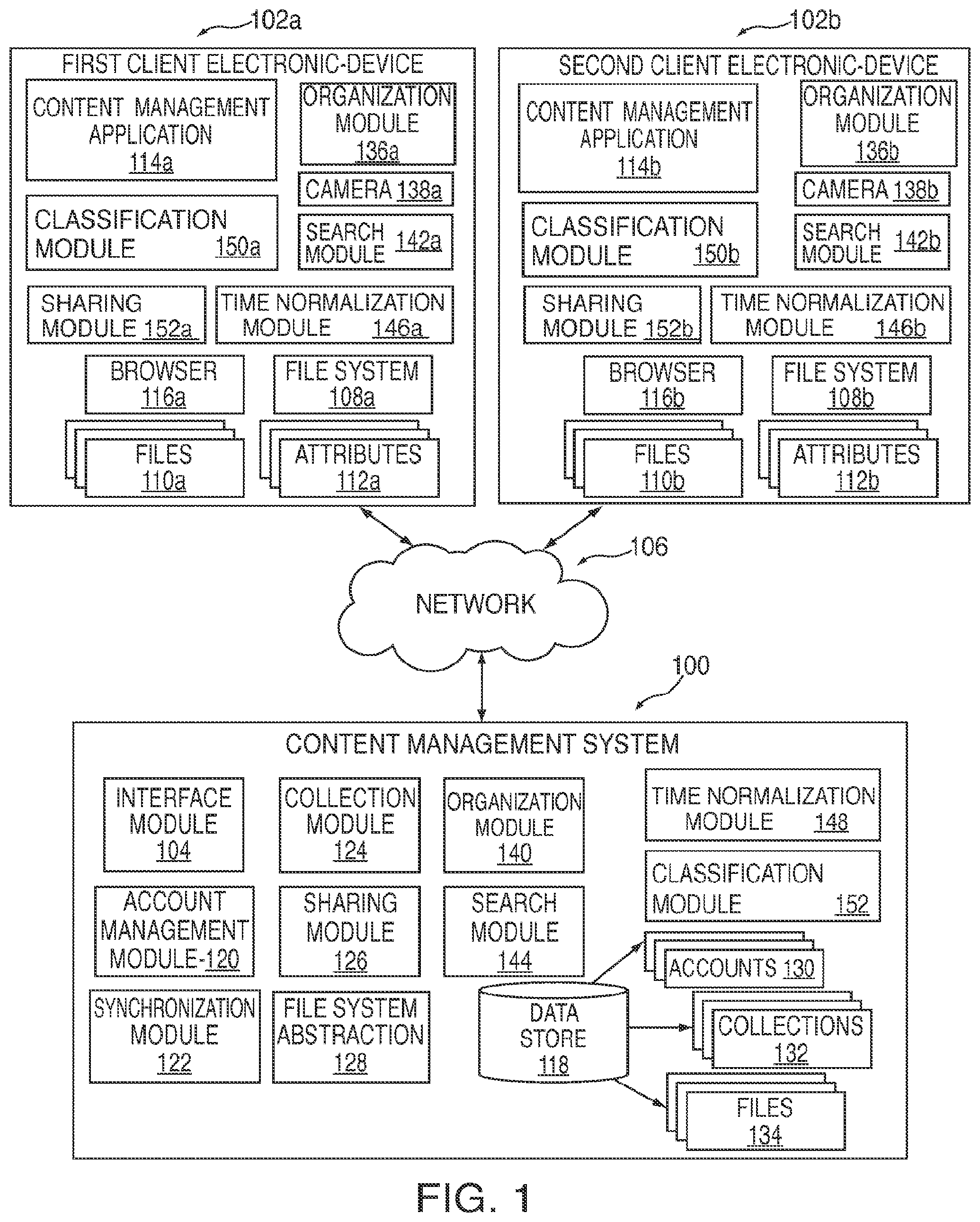 Patent US12105686 Figure 1 – Content item purging