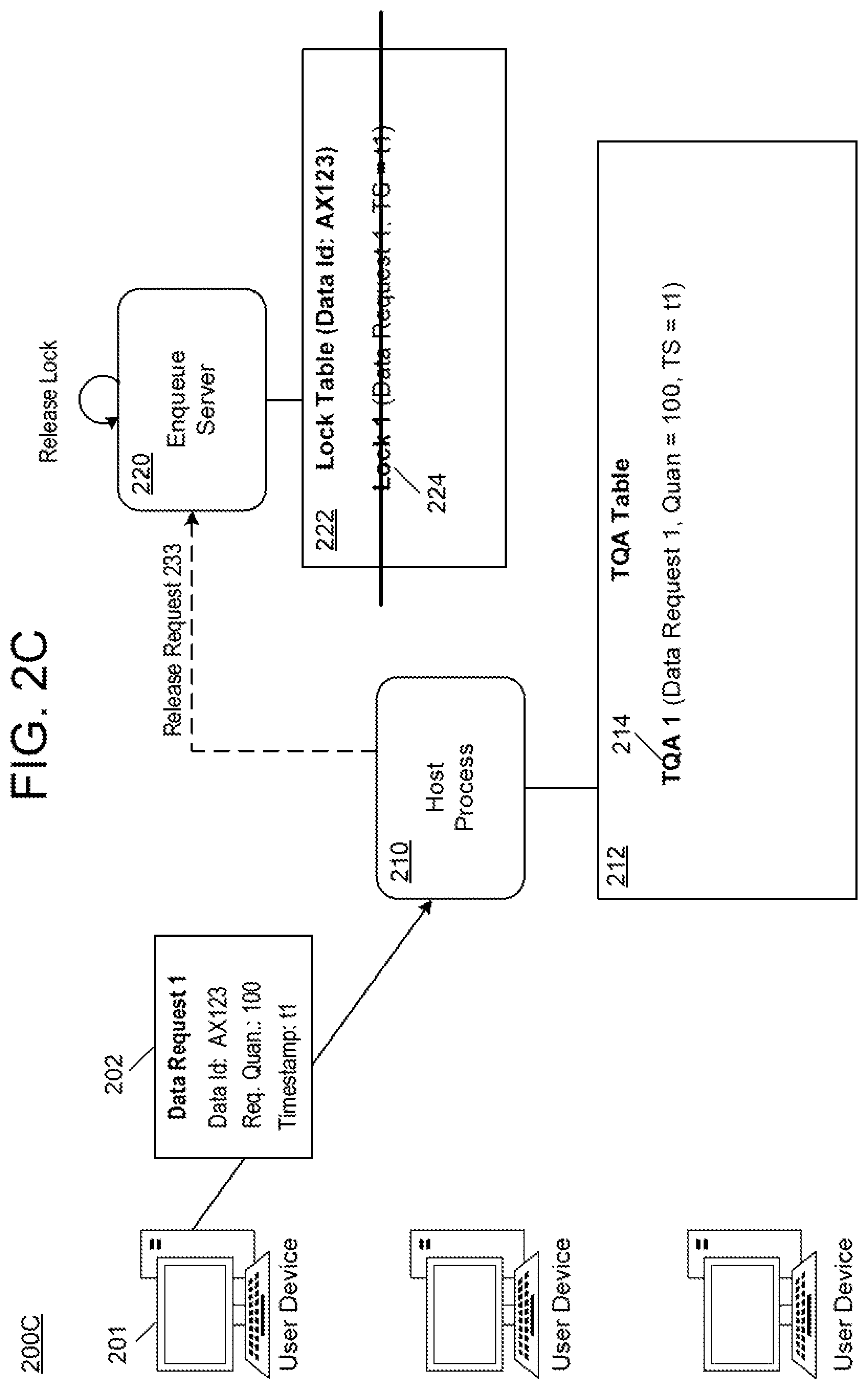 Patent US12105698 Figure 5 – Temporary locking mechanism with shared assignment table