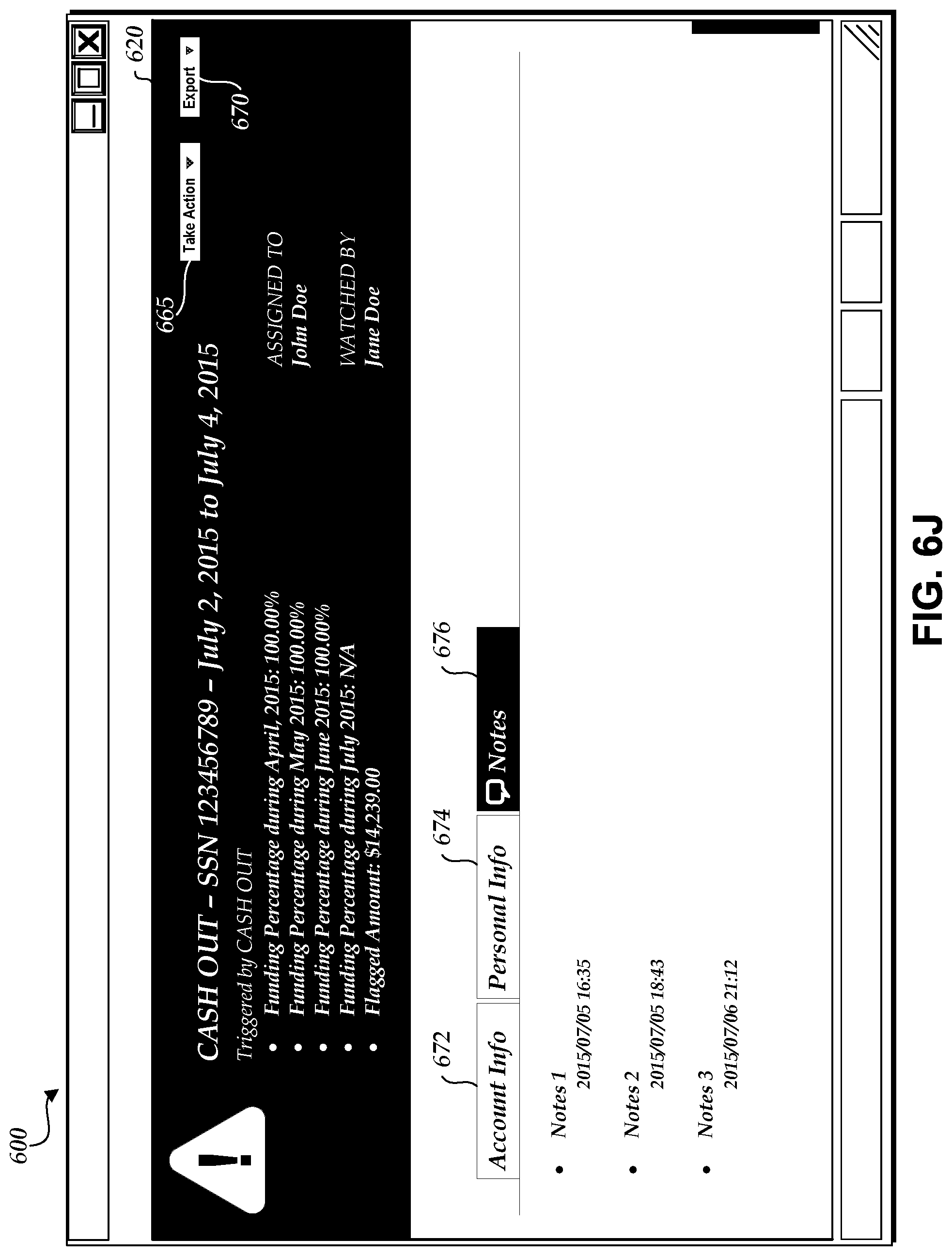 Patent US12105719 Figure 15 – Malicious activity detection system capable of efficiently processing data accessed from databases and generating alerts for display in interactive user interfaces