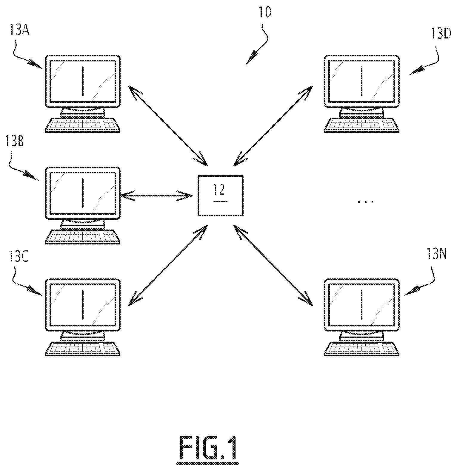 Patent US12105721 — Enterprise resource planning system, server and supervision method of SQL queries in such a system or server — Figure 1