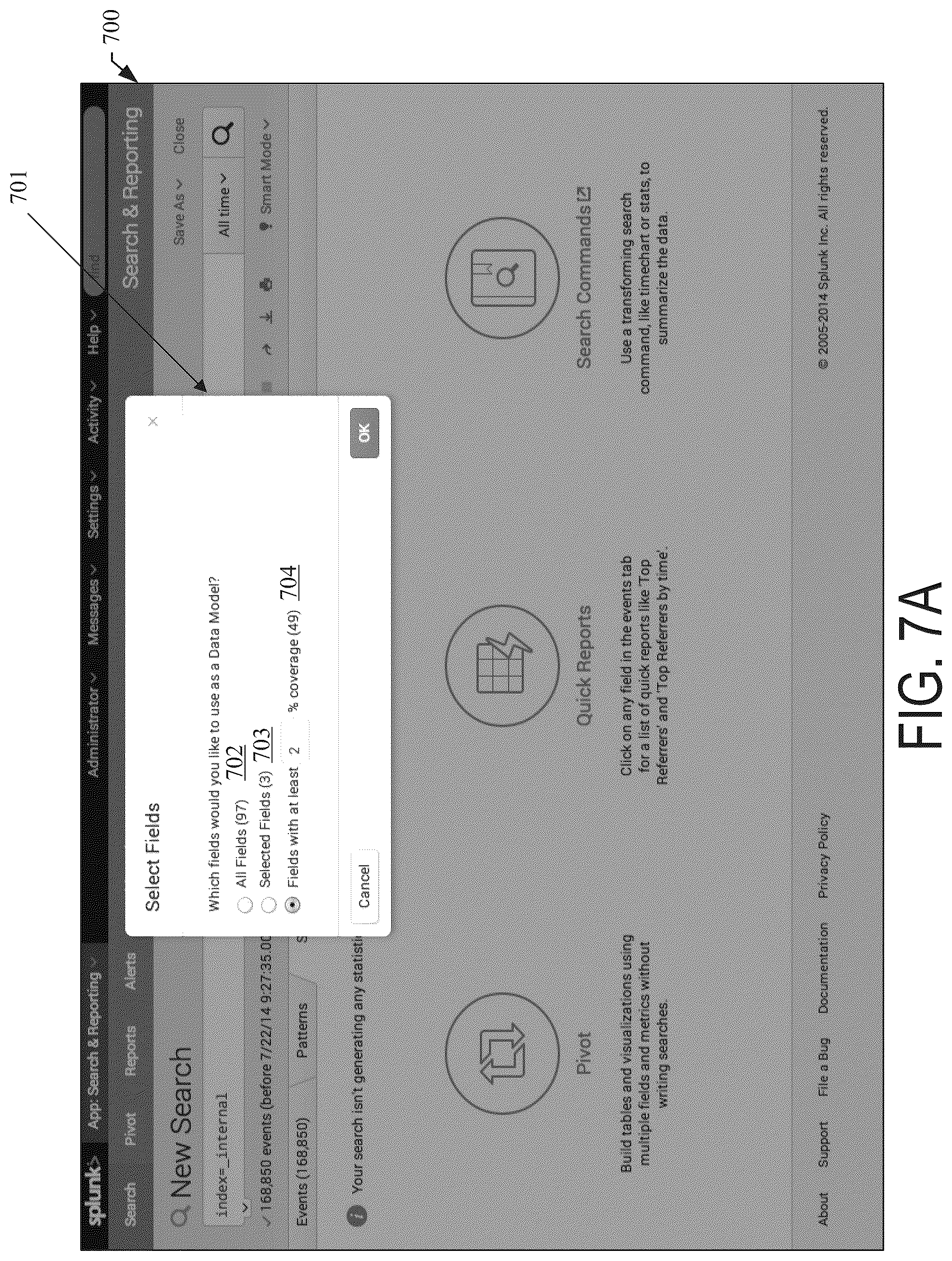 Patent US12105724 Figure 8 – Tokenized HTTP event collector