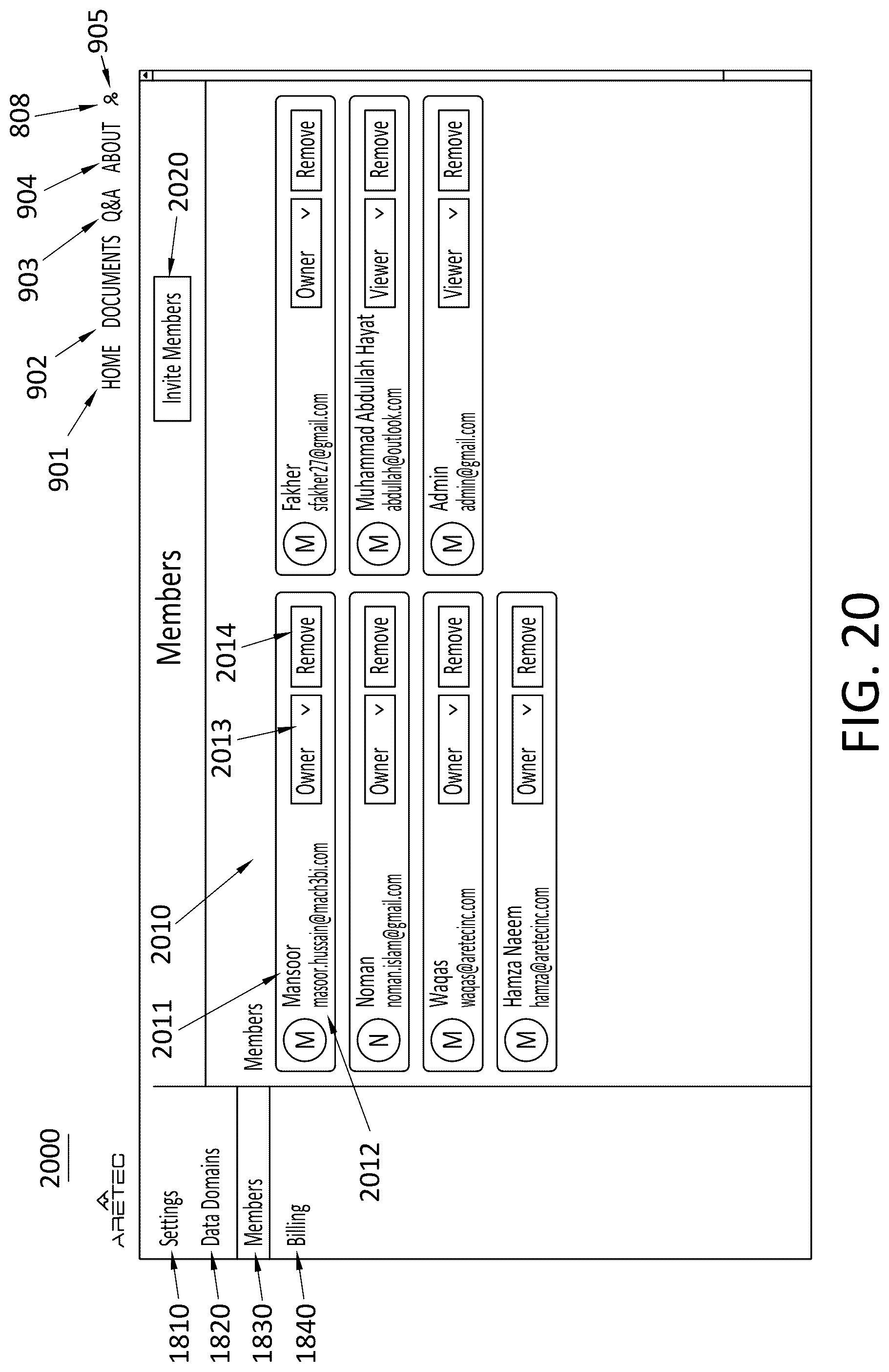 Patent US12105729 Figure 20 – System and method for providing a governed search program using generative AI and large language learning models