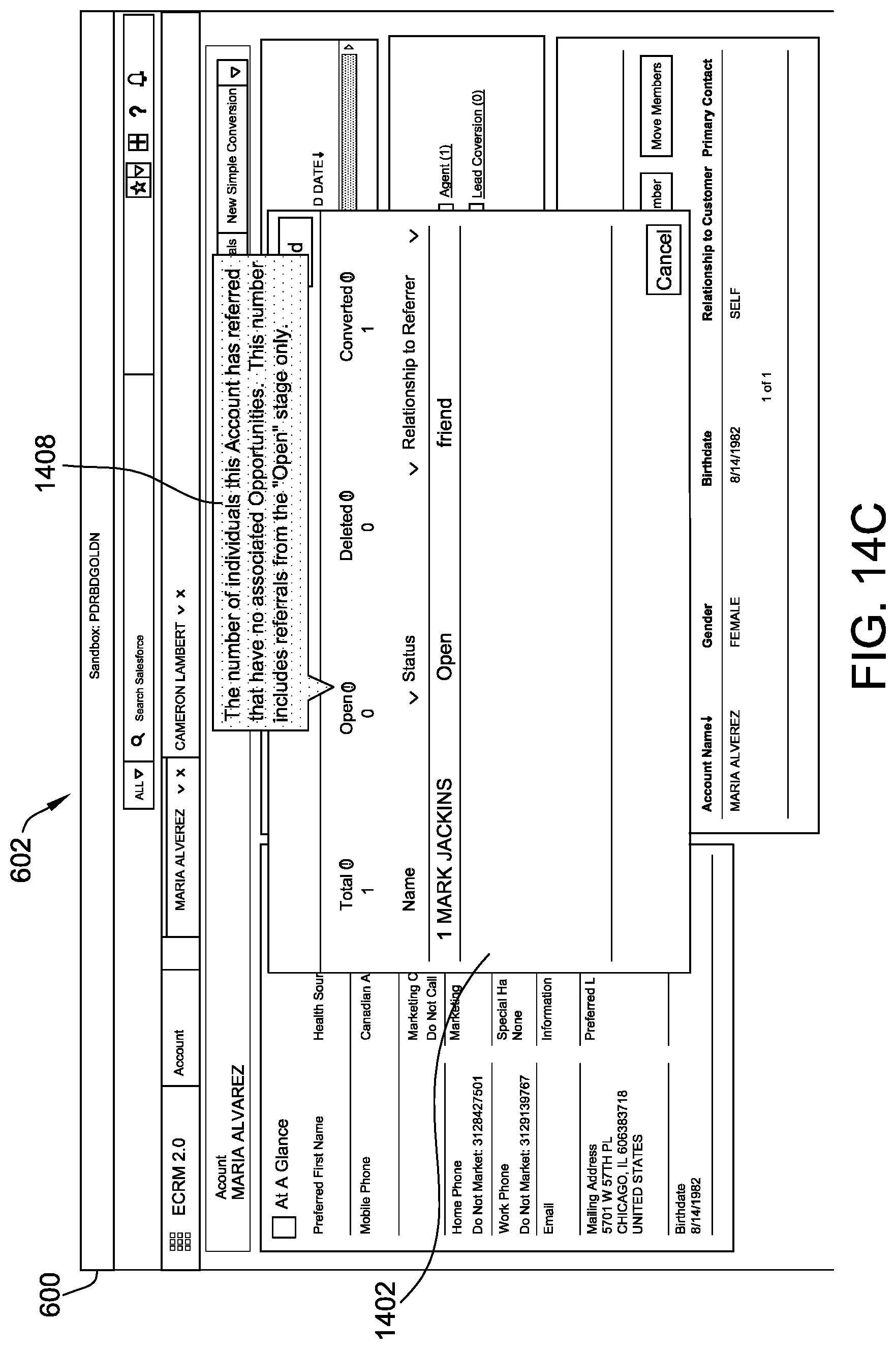Patent US12105731 Figure 16 – User interface for real-time data synchronization within a database platform