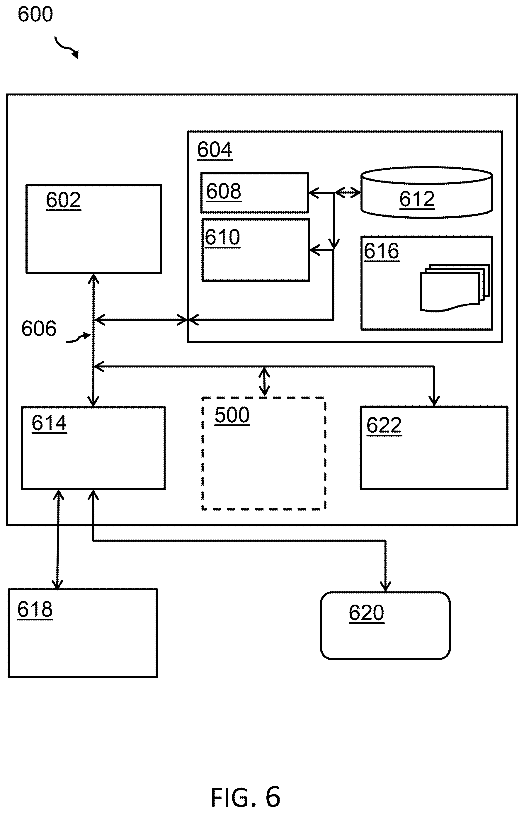 Patent US12105732 Figure 6 – Query execution on a replicated database with most recent data