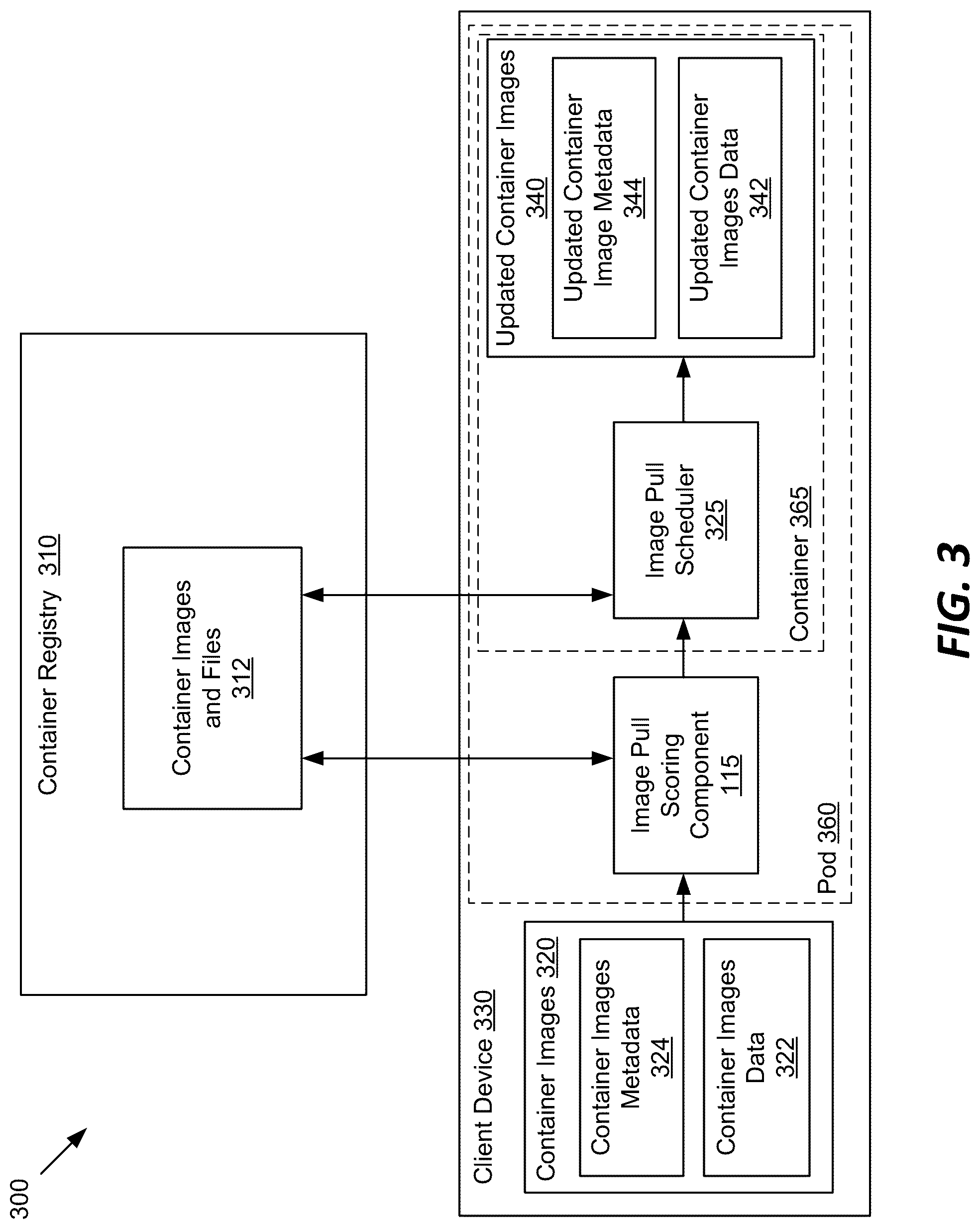 Patent US12105733 Figure 3 – Chunk aware image locality scores for container images in multi-node clusters