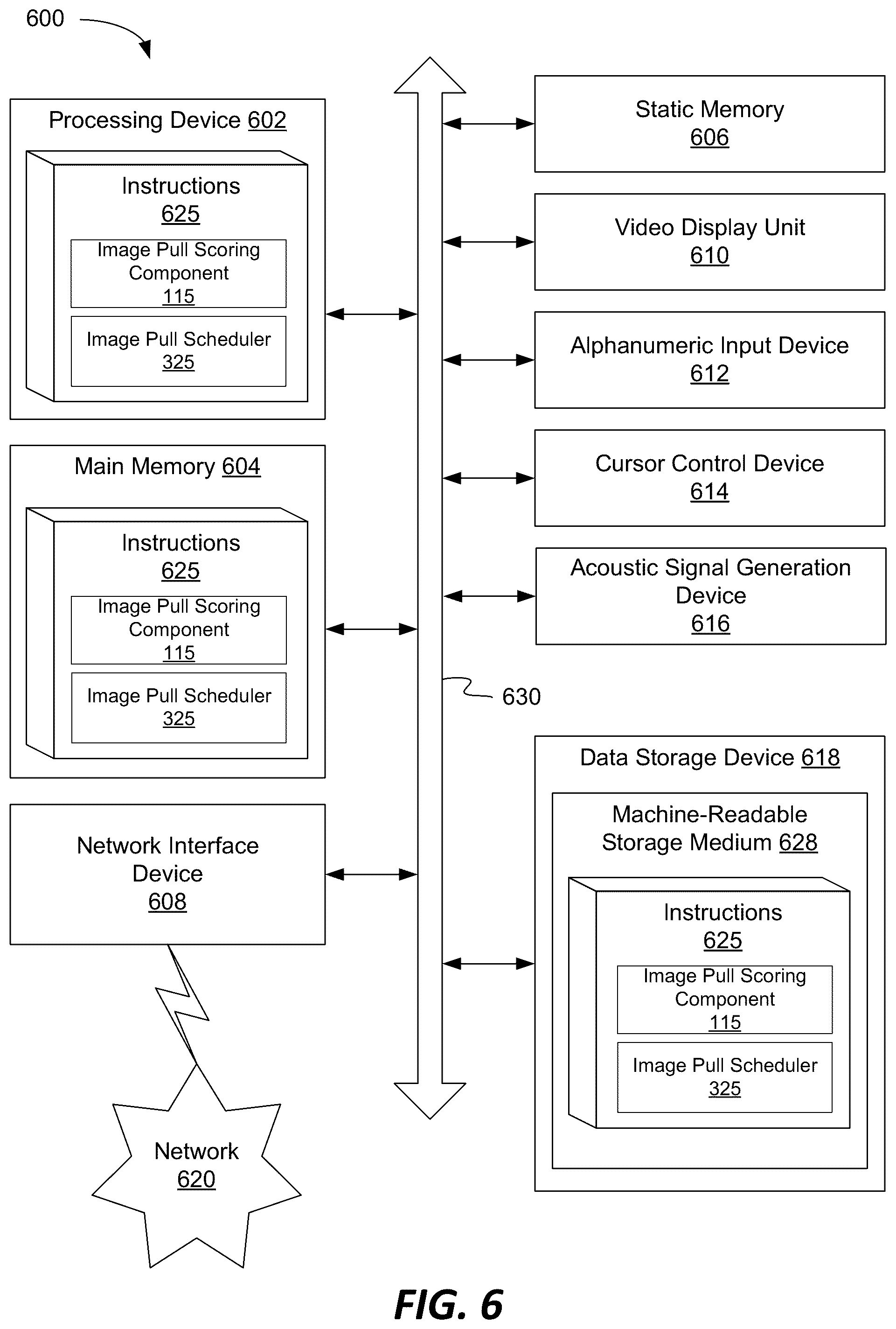Patent US12105733 Figure 6 – Chunk aware image locality scores for container images in multi-node clusters