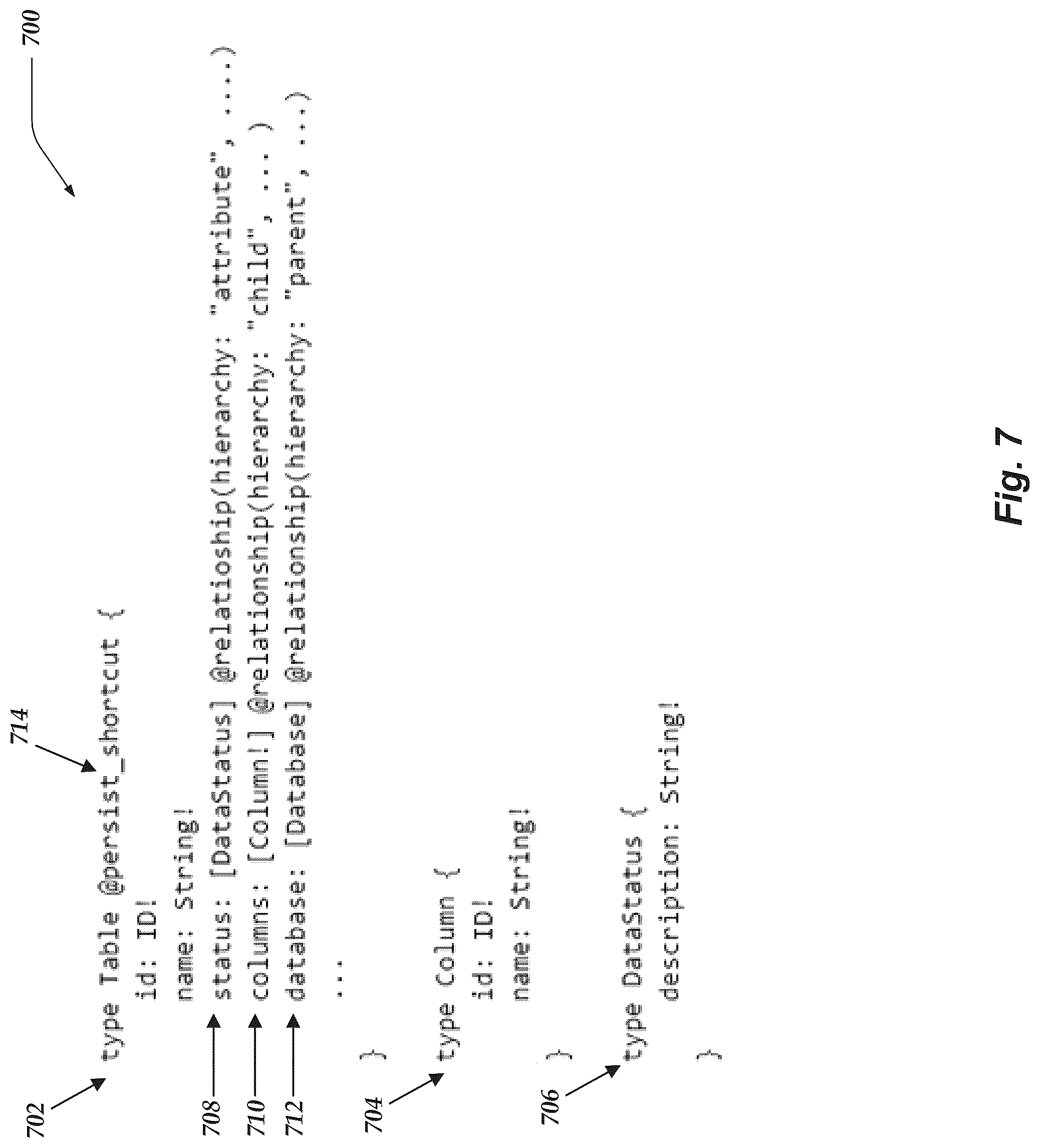 Patent US12105742 Figure 7 – Providing data flow directions for data objects