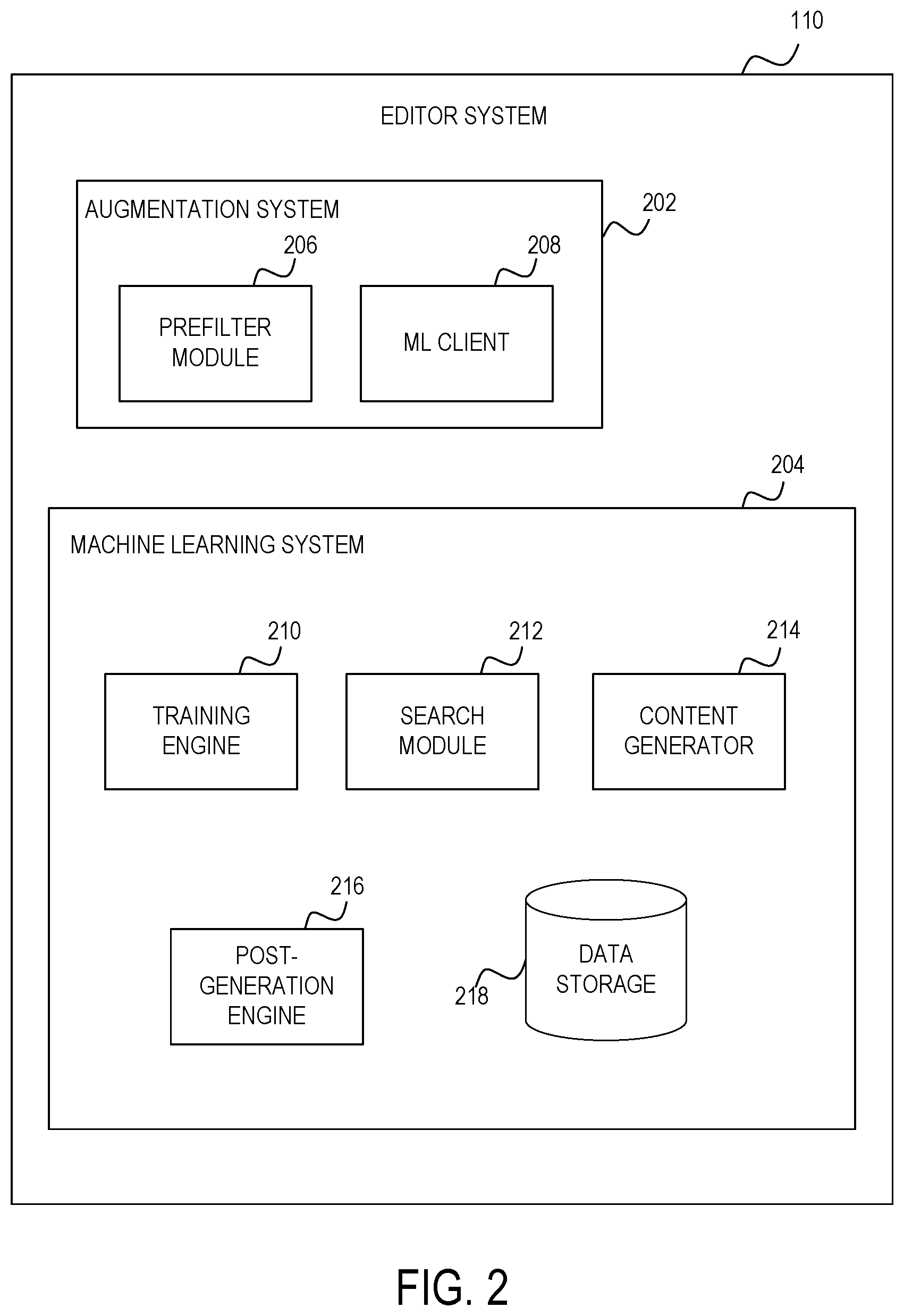 Patent US12105747 Figure 2 – Automatic content generation