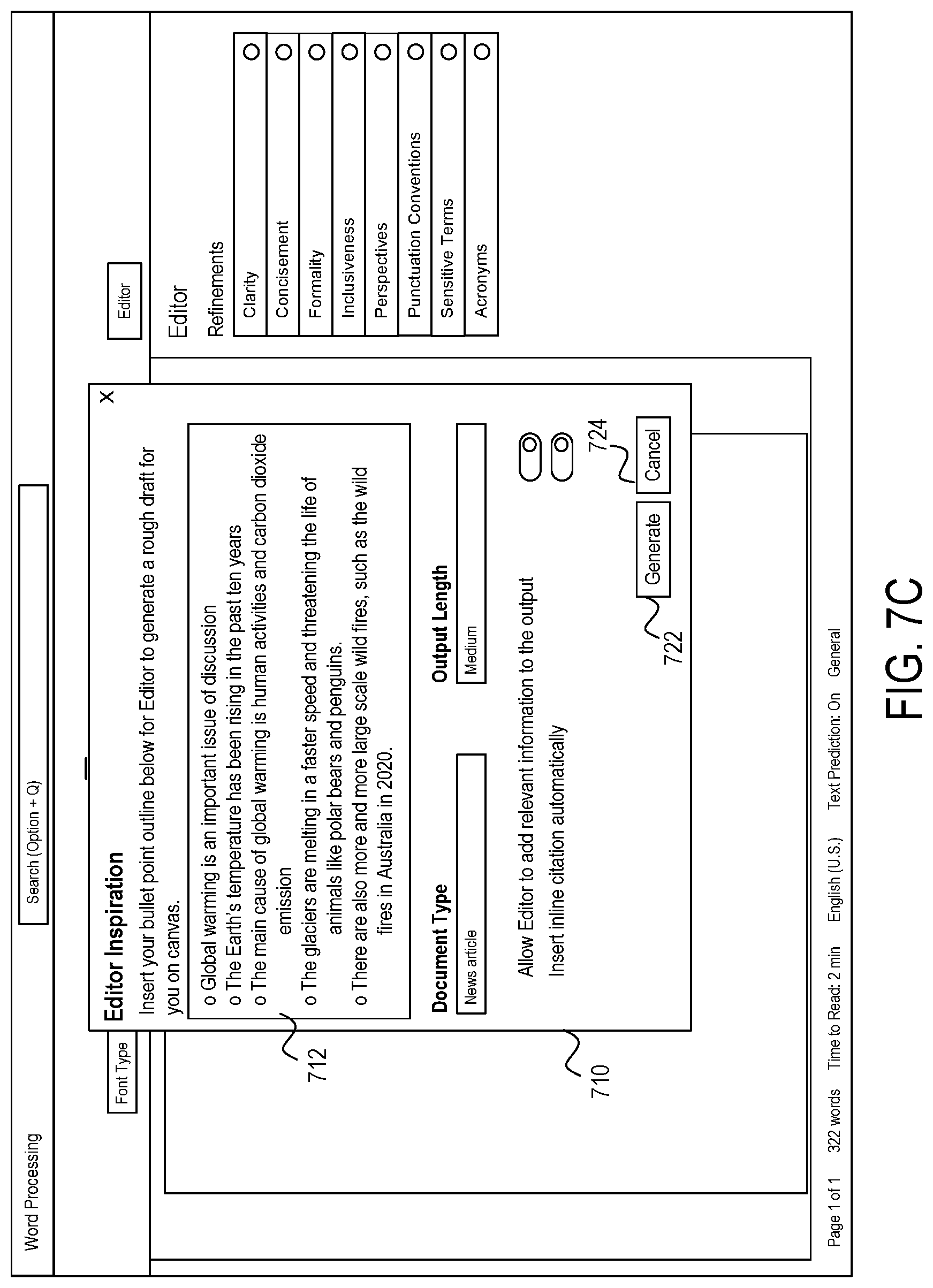 Patent US12105747 Figure 9 – Automatic content generation