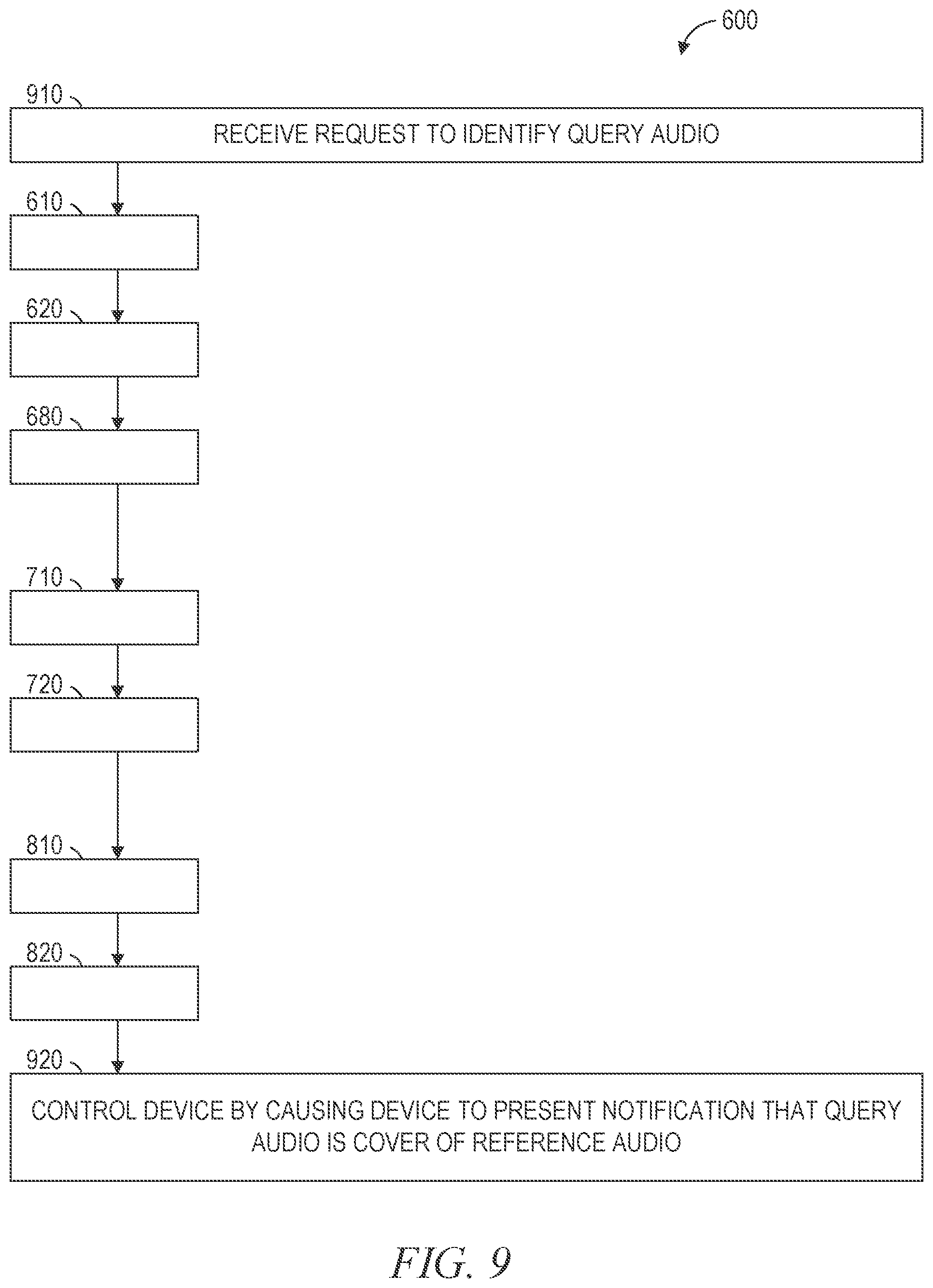 Patent US12105754 Figure 9 – Audio identification based on data structure
