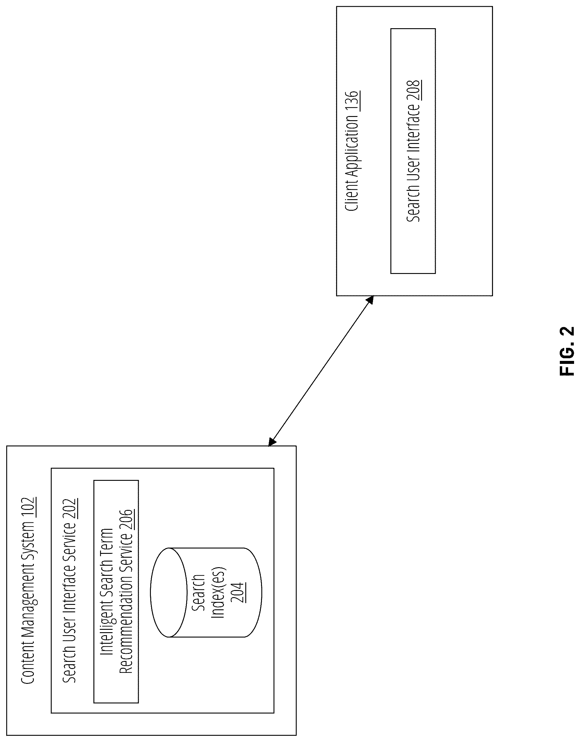 Patent US12105764 Figure 2 – Empty search state